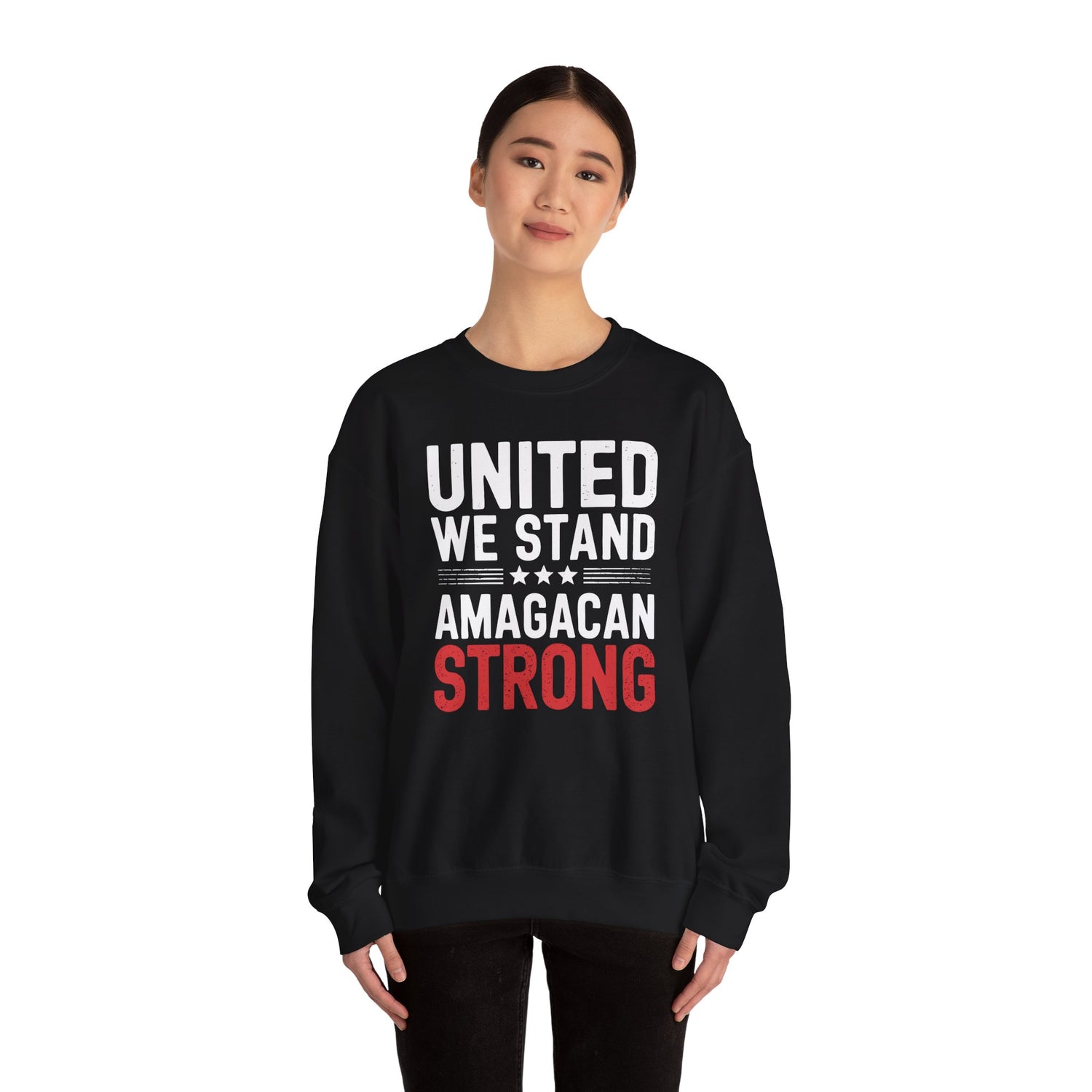 UNITED WE STAND AMAGACAN STRONG Unisex Heavy Blend™ Crewneck Sweatshirt