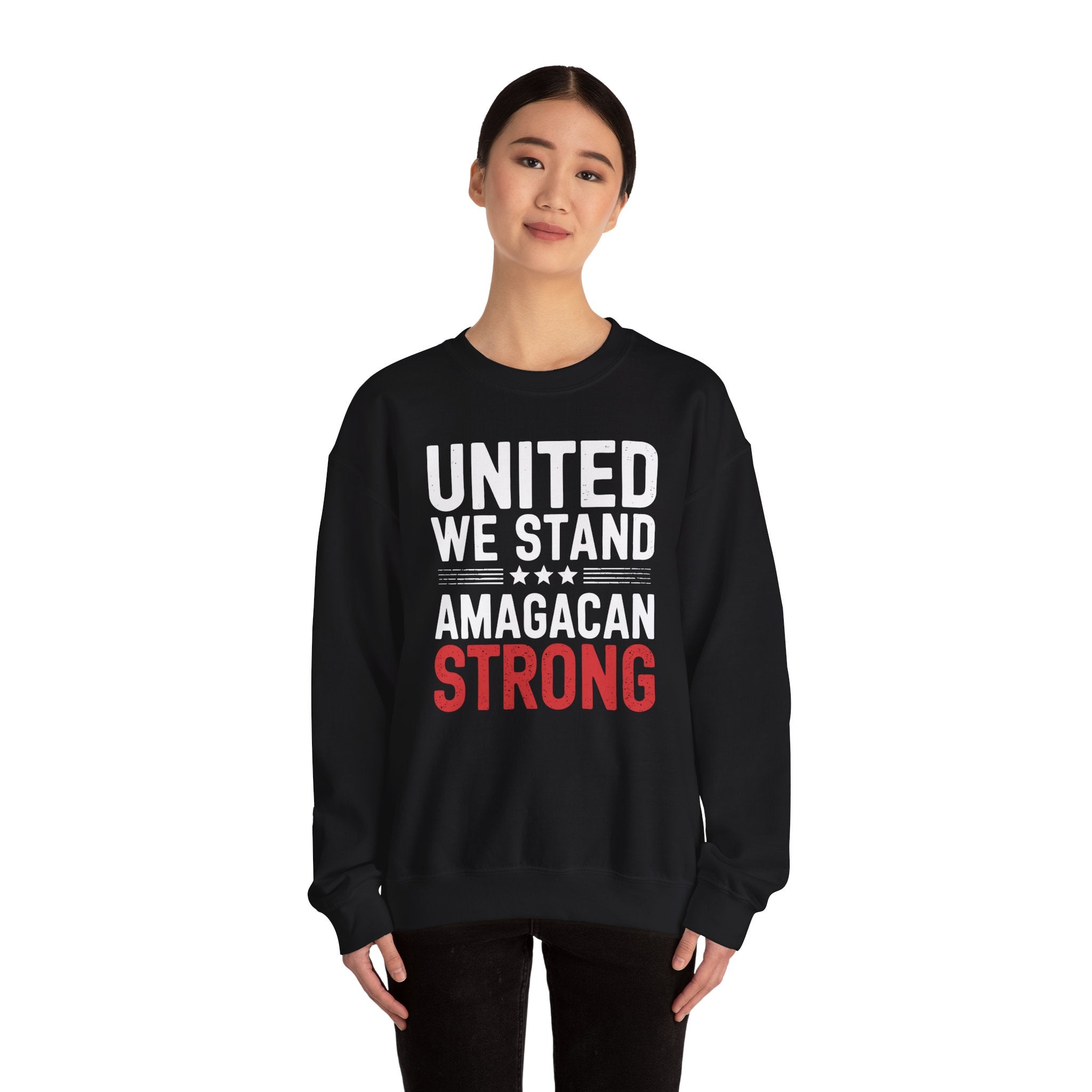 UNITED WE STAND AMAGACAN STRONG Unisex Heavy Blend™ Crewneck Sweatshirt