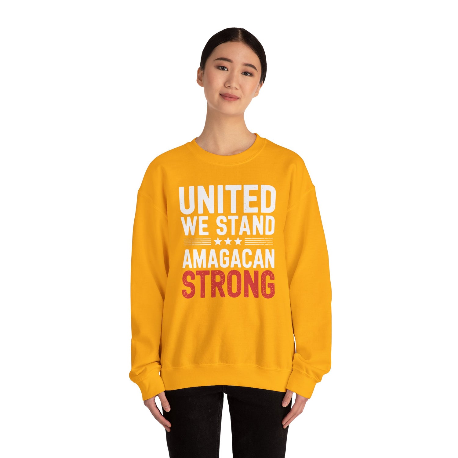 UNITED WE STAND AMAGACAN STRONG Unisex Heavy Blend™ Crewneck Sweatshirt