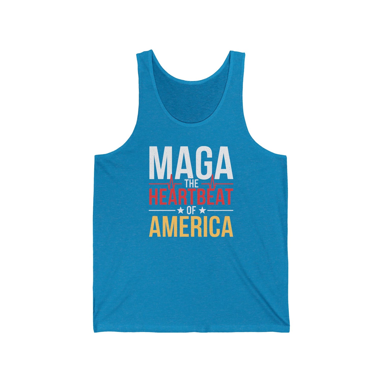 MAGA-THE HEARTBEAT OF AMERICA Unisex Jersey Tank
