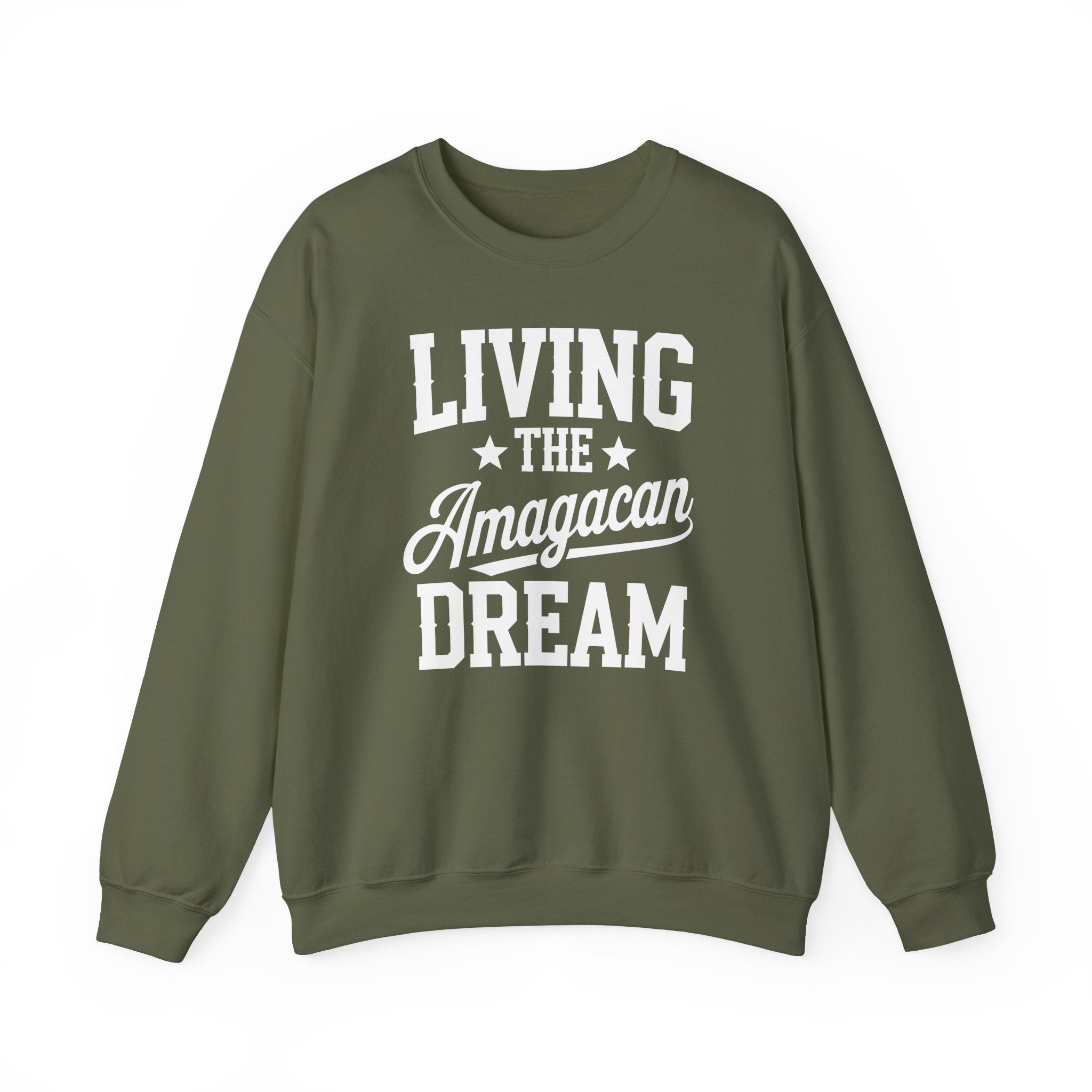 LIVING THE AMAGACAN DREAM-Unisex Heavy Blend™ Crewneck Sweatshirt