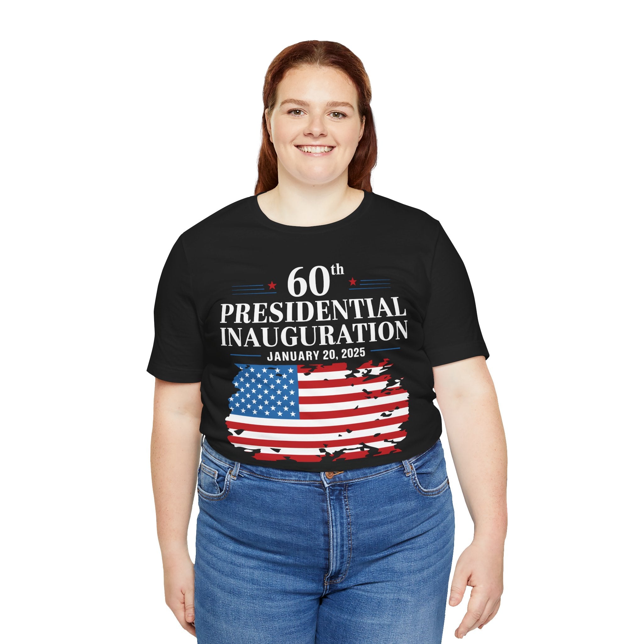 TRUMP VANCE 60TH PRESIDENTIAL INAUGURATION COMMEMORATIVE Unisex Jersey Short Sleeve Tee