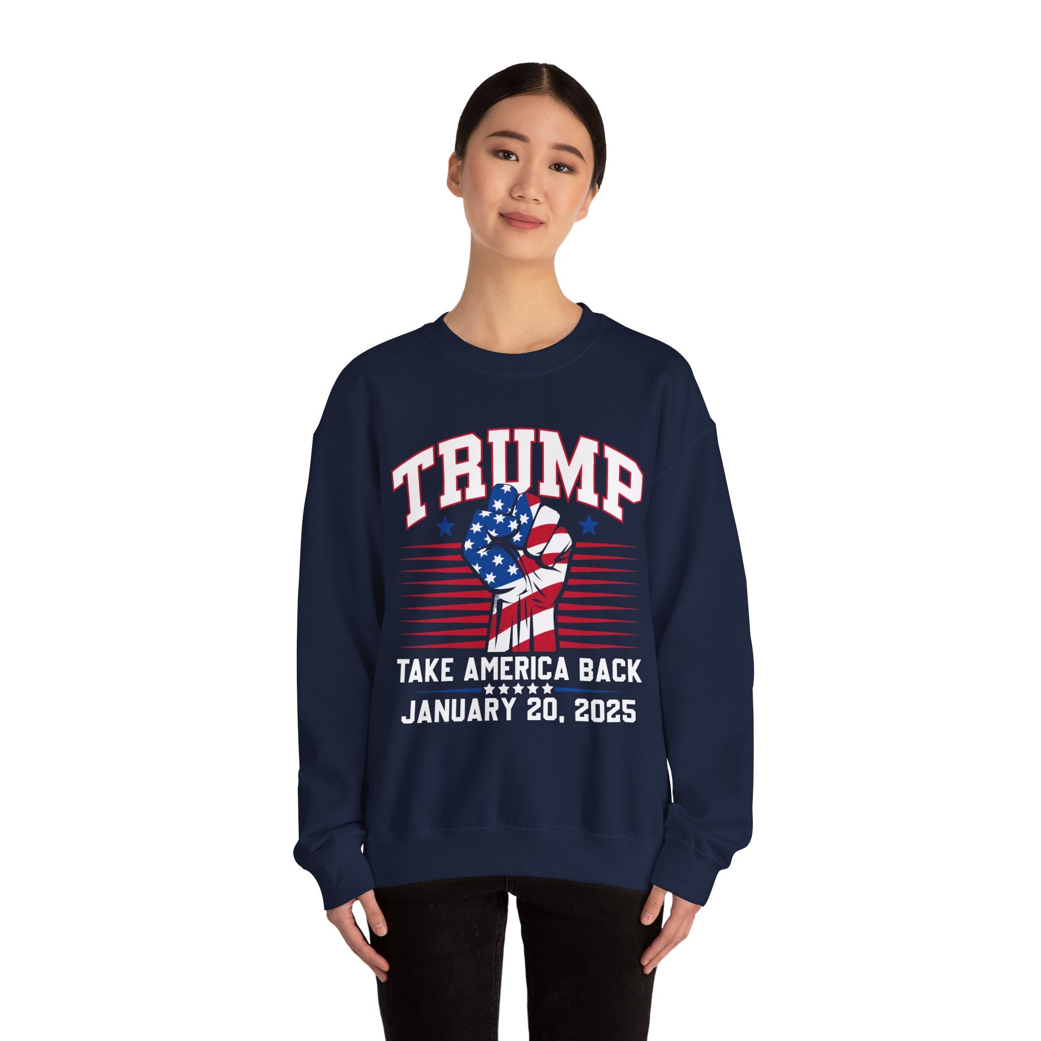 TRUMP TAKE AMERICA BACK JANUARY 2025 INAUGURATION Unisex Heavy Blend™ Crewneck Sweatshirt