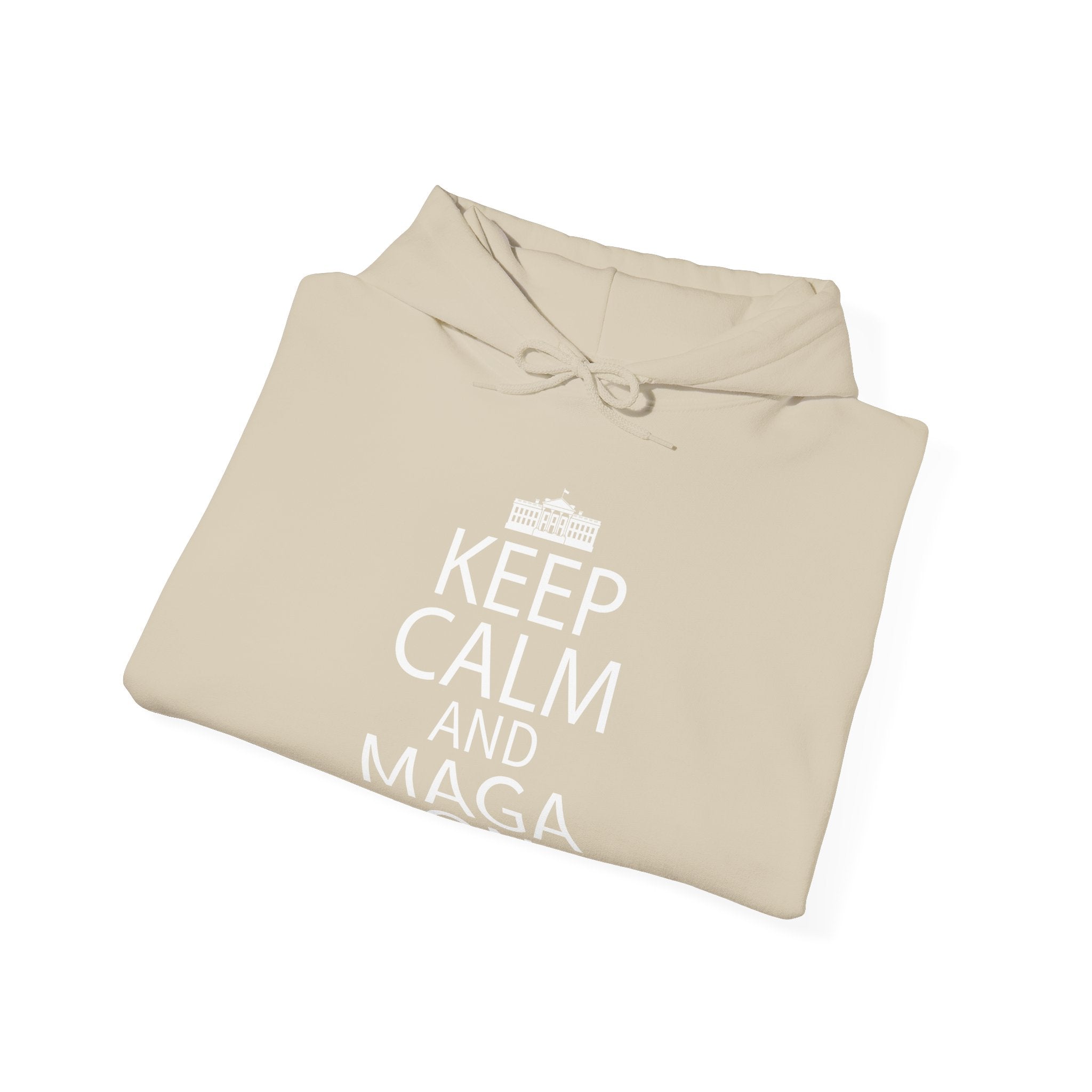 Keep Calm and MAGA On Cozy Heavy Blend Unisex Men Women Hoody