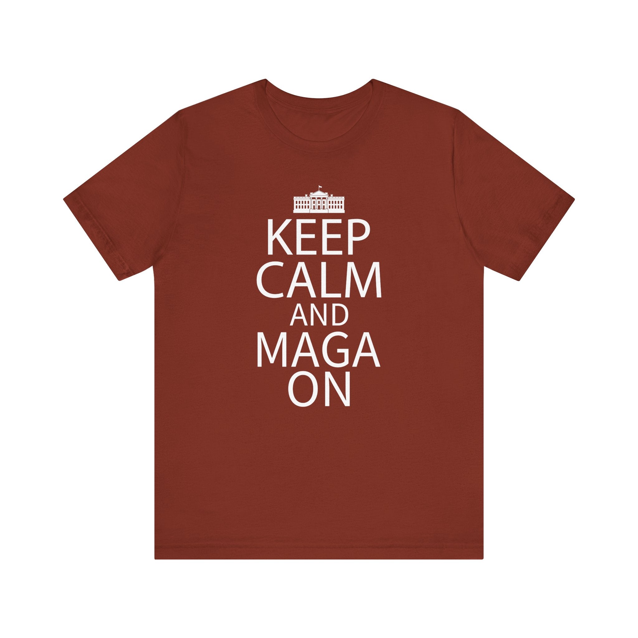 KEEP CALM MAGA ON Unisex Jersey Short Sleeve Tee