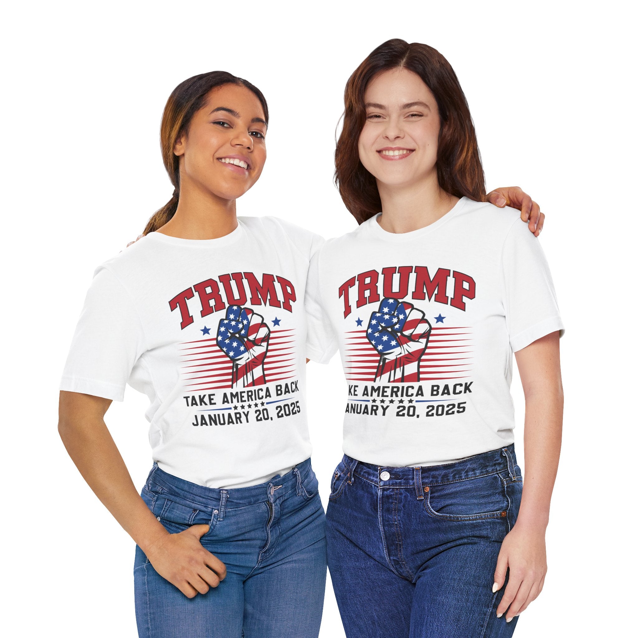TRUMP TAKE AMERICA BACK JANUARY 20 2025 COMMEMORATIVE INAUGURATION Unisex Jersey Short Sleeve Tee