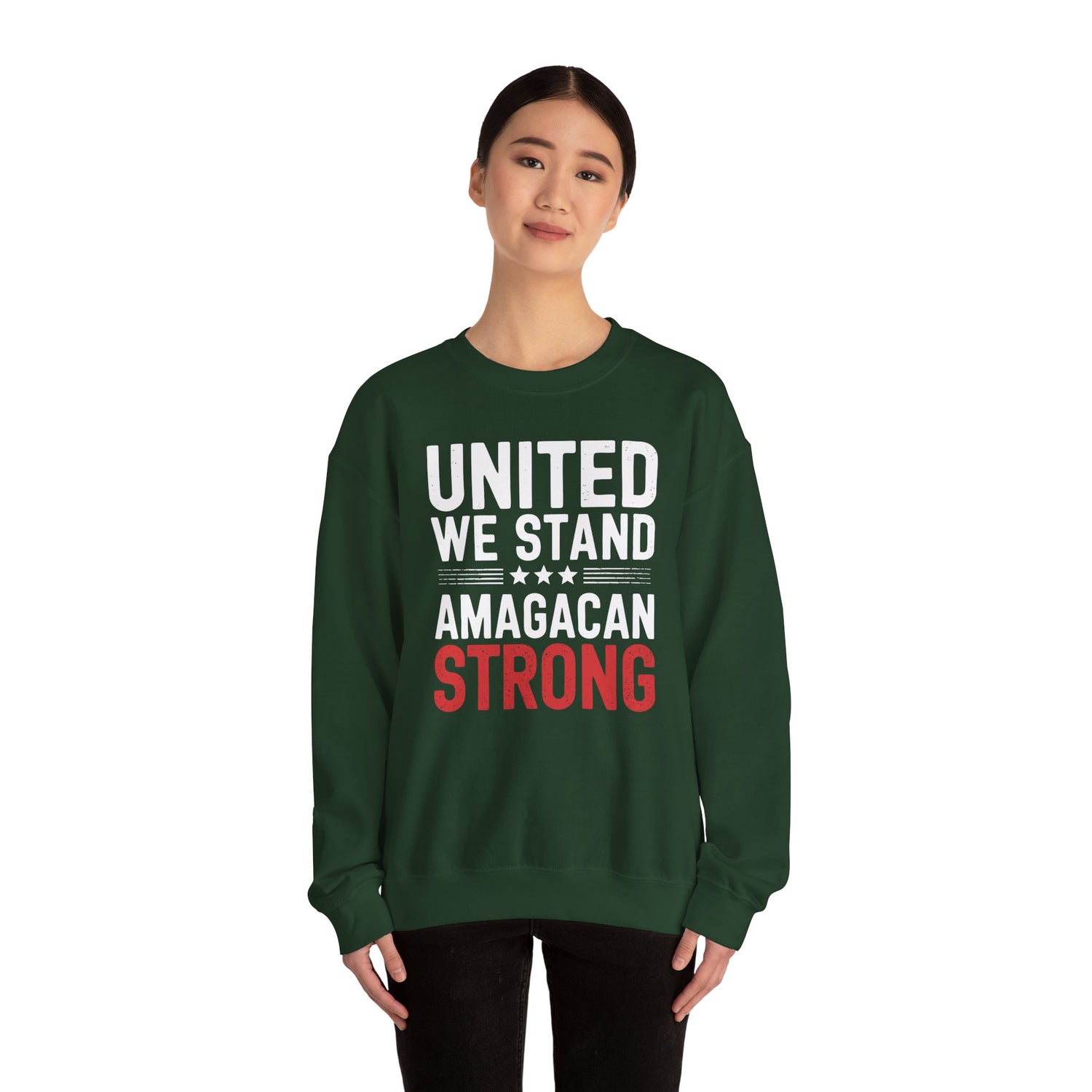 UNITED WE STAND AMAGACAN STRONG Unisex Heavy Blend™ Crewneck Sweatshirt