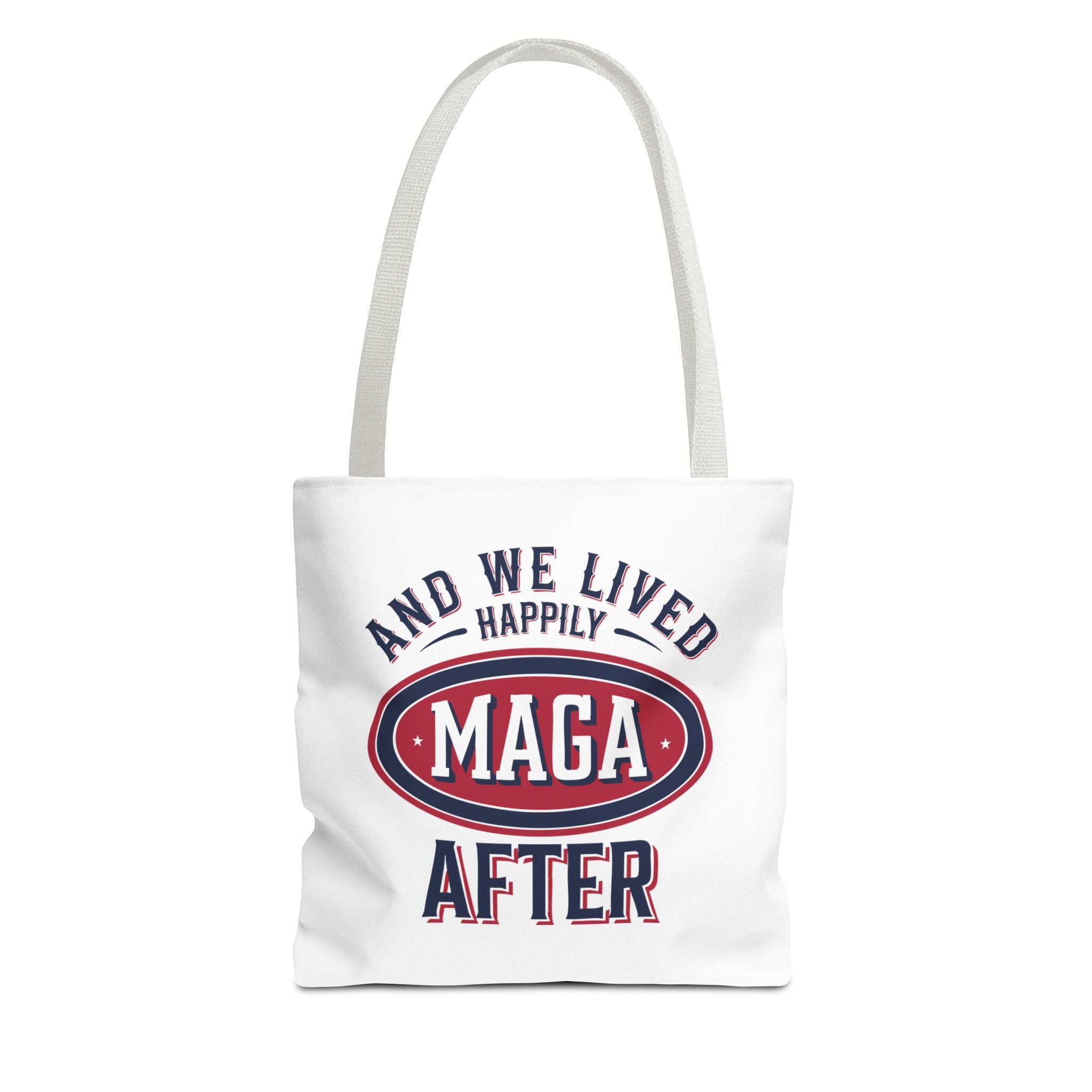 AND WE LIVED HAPPILY MAGA AFTER Tote Bag (AOP)