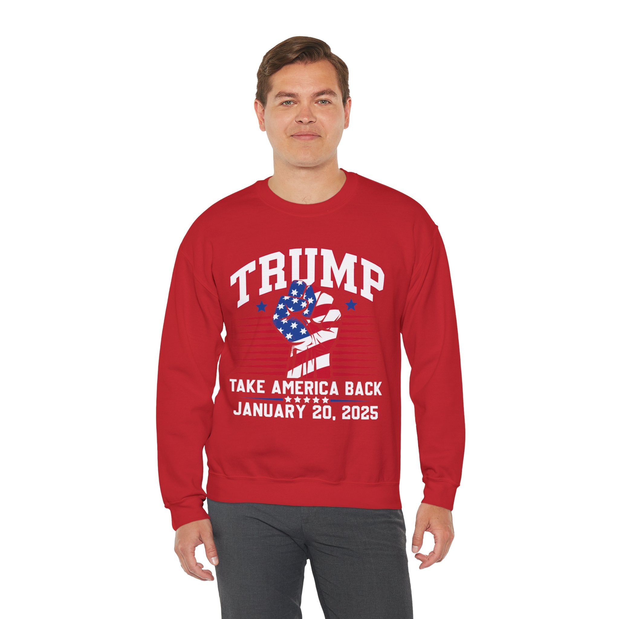 TRUMP TAKE AMERICA BACK JANUARY 2025 INAUGURATION Unisex Heavy Blend™ Crewneck Sweatshirt