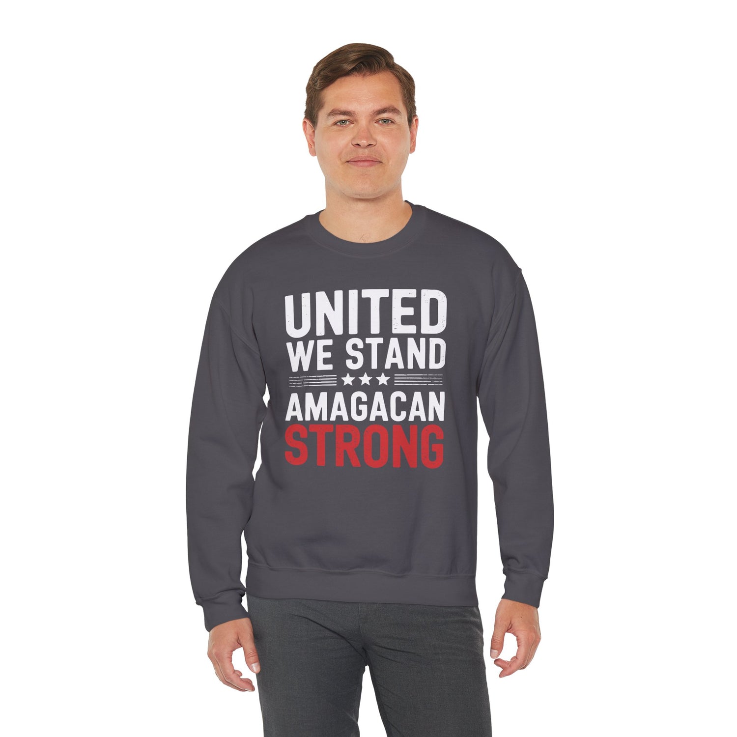 UNITED WE STAND AMAGACAN STRONG Unisex Heavy Blend™ Crewneck Sweatshirt