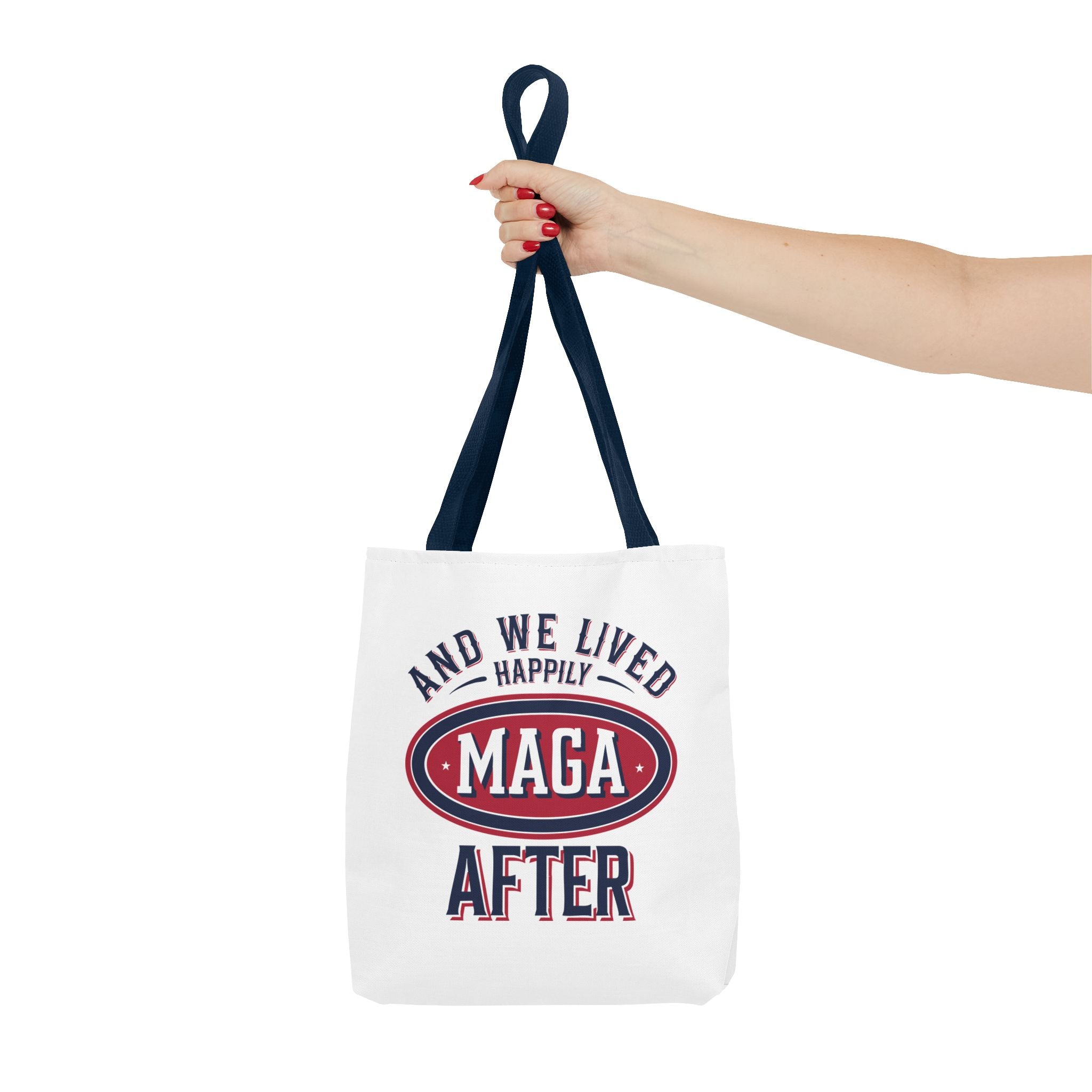 AND WE LIVED HAPPILY MAGA AFTER Tote Bag (AOP)