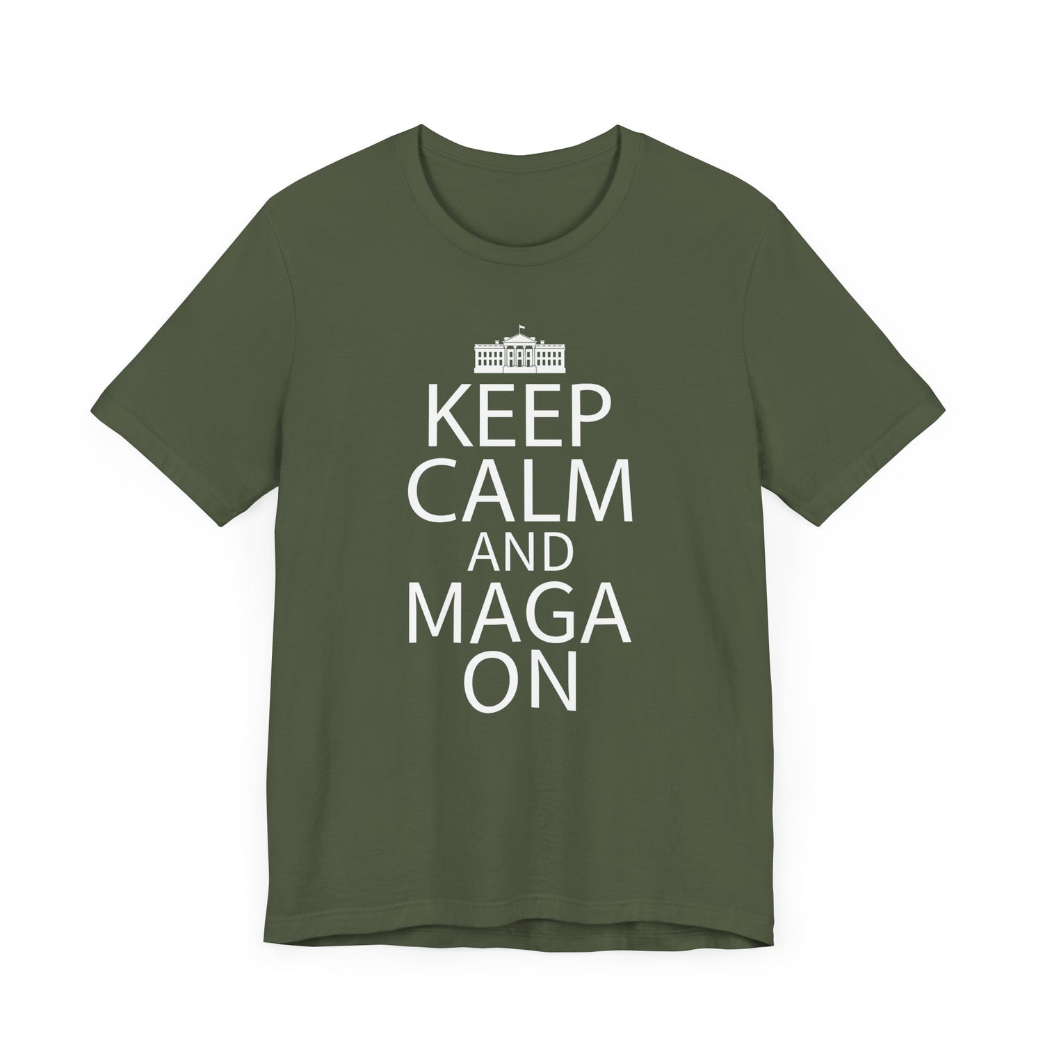 KEEP CALM MAGA ON Unisex Jersey Short Sleeve Tee