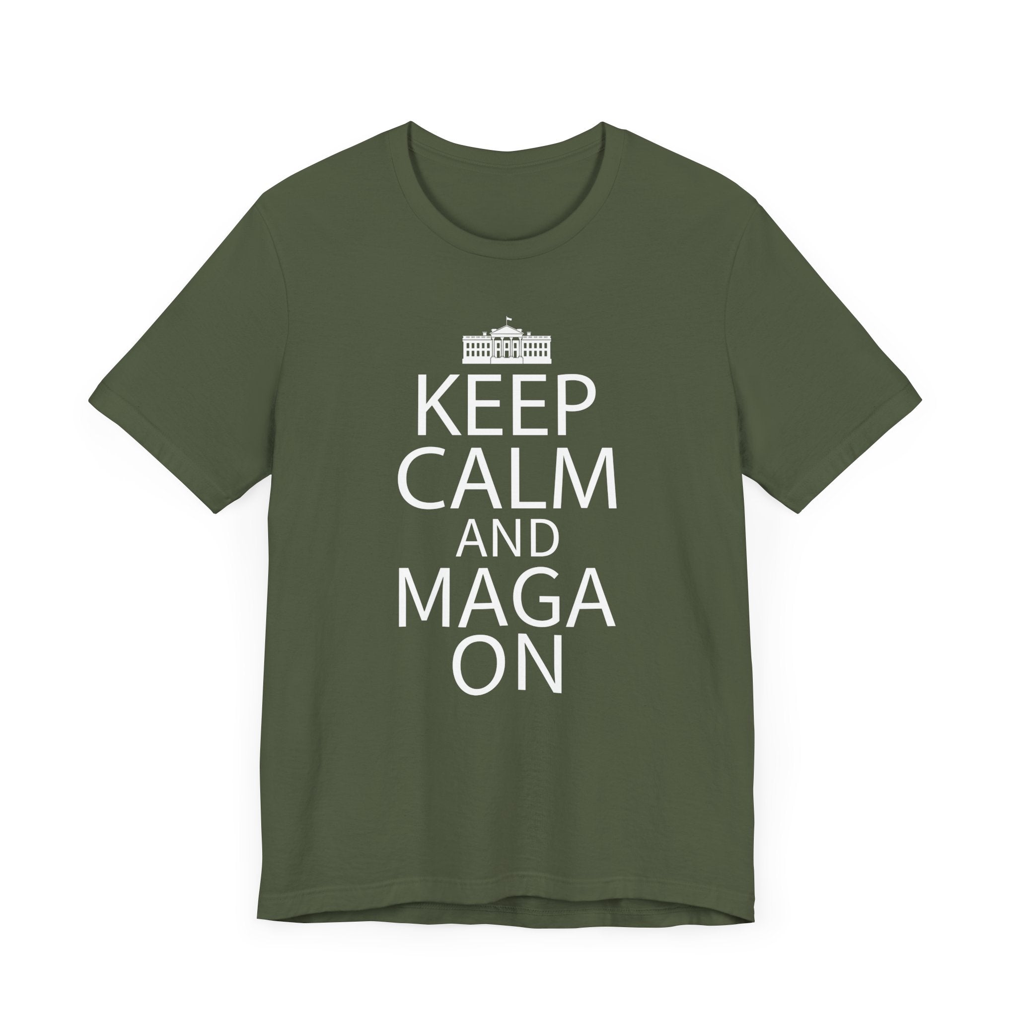 KEEP CALM MAGA ON Unisex Jersey Short Sleeve Tee