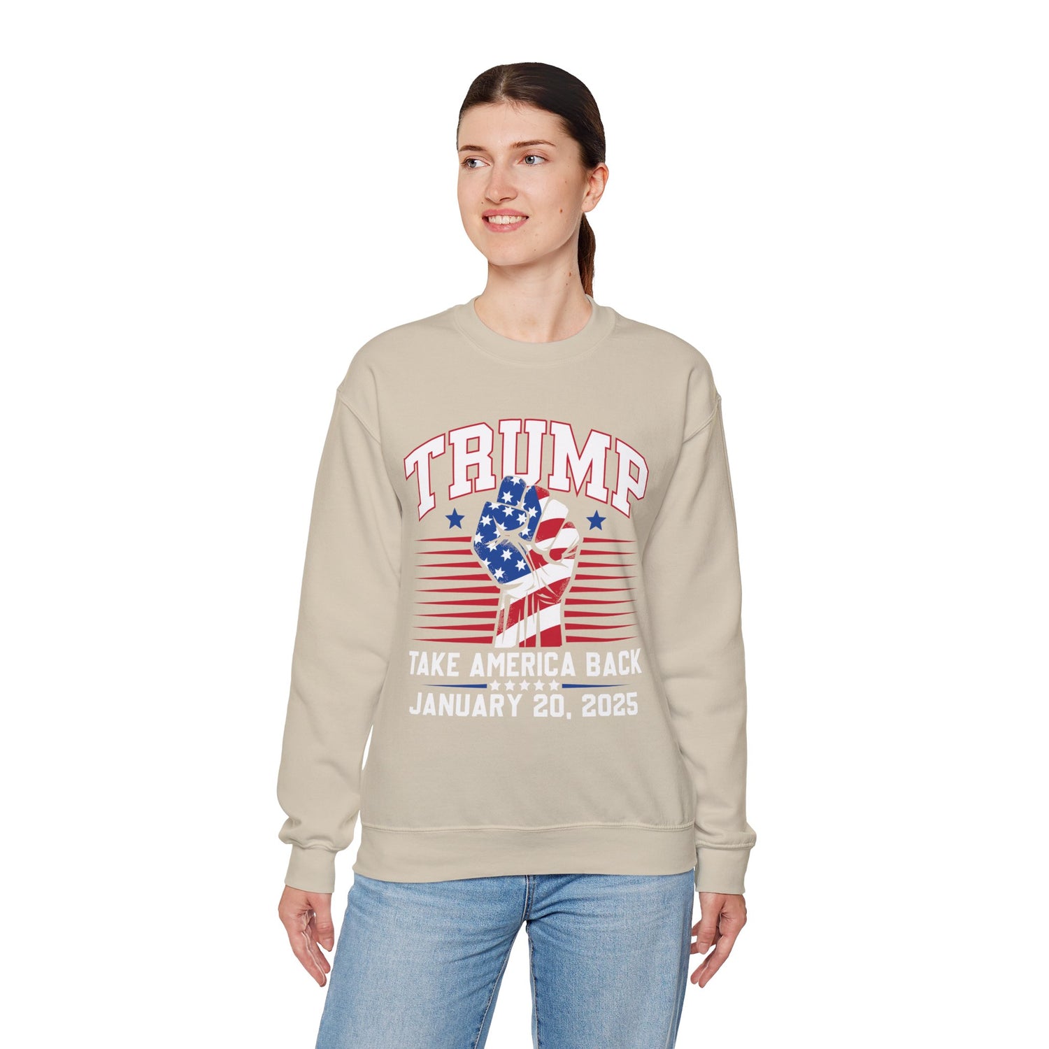 TRUMP TAKE AMERICA BACK JANUARY 2025 INAUGURATION Unisex Heavy Blend™ Crewneck Sweatshirt
