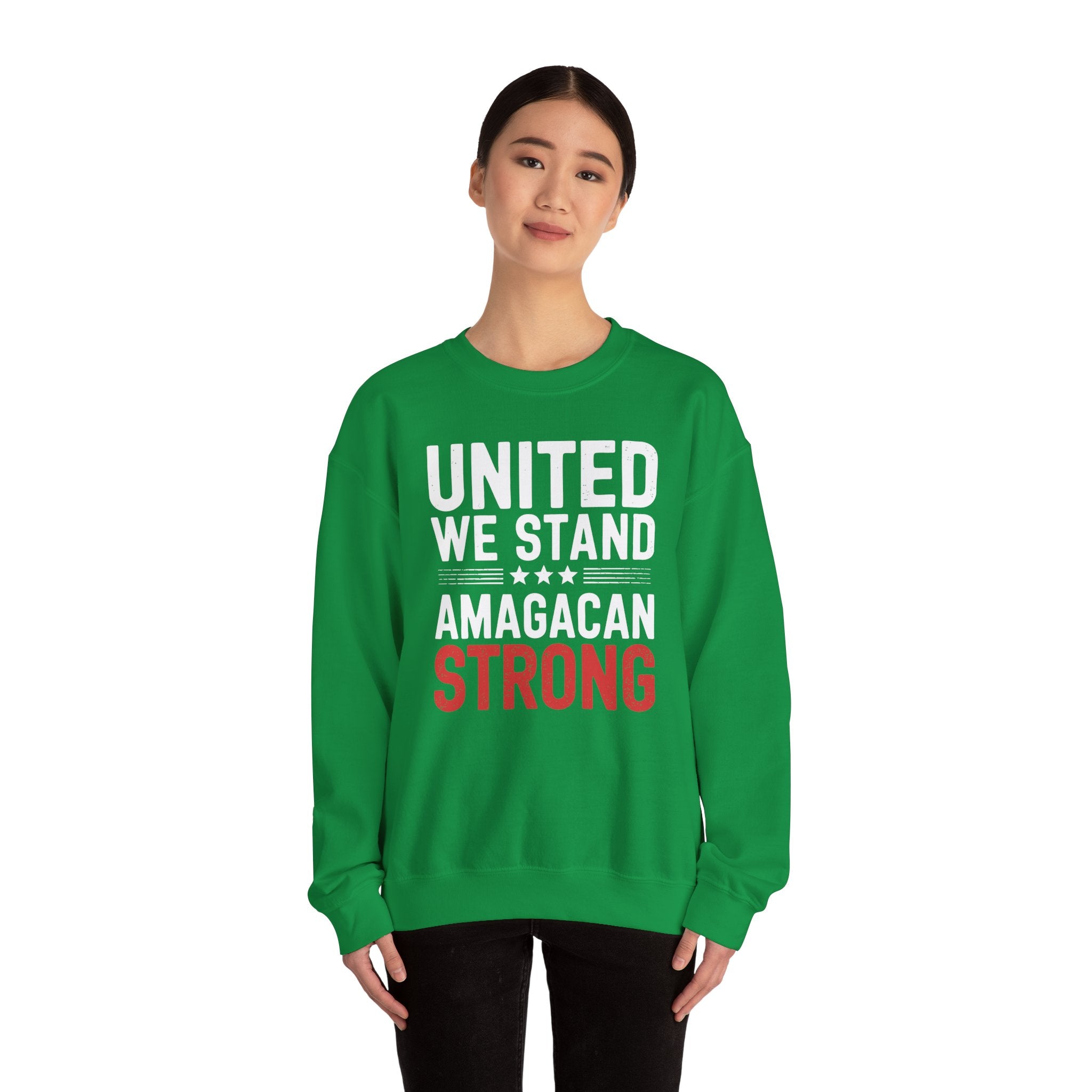 UNITED WE STAND AMAGACAN STRONG Unisex Heavy Blend™ Crewneck Sweatshirt