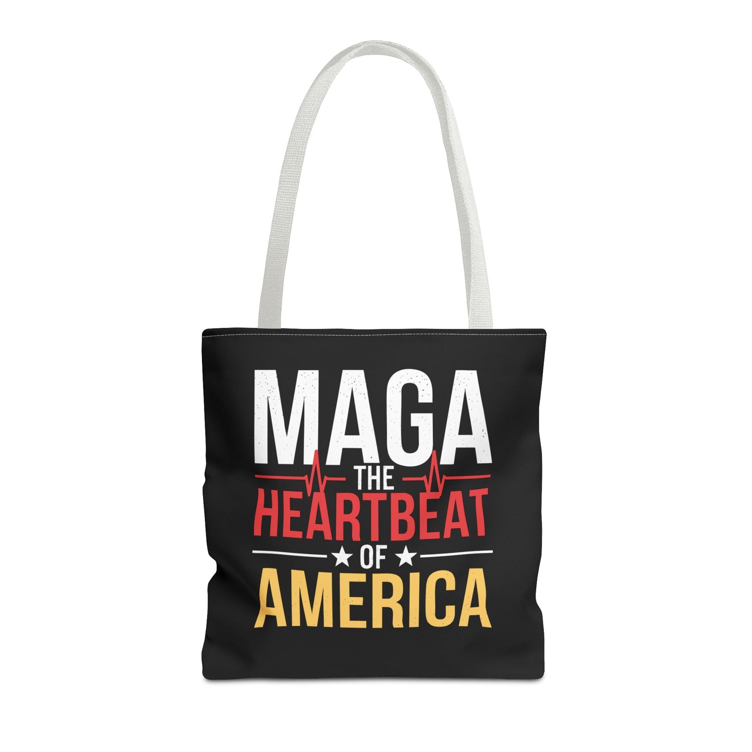 MAGA THE HEARTBEAT OF AMERICA Tote Bag (AOP)