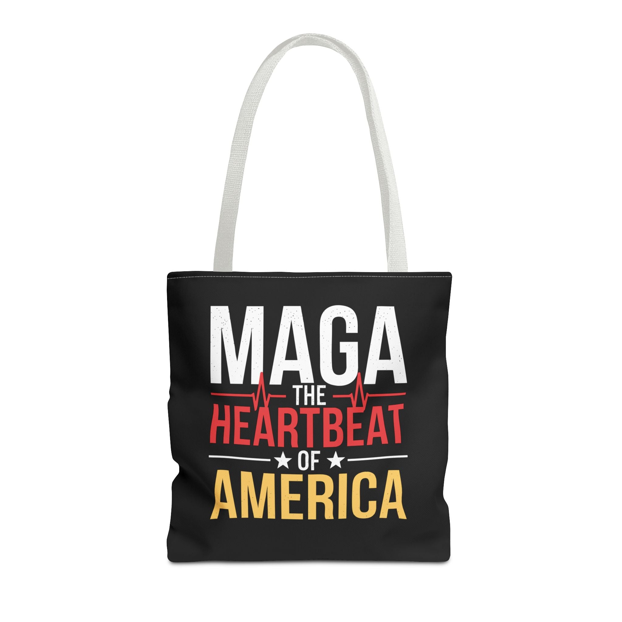 MAGA THE HEARTBEAT OF AMERICA Tote Bag (AOP)