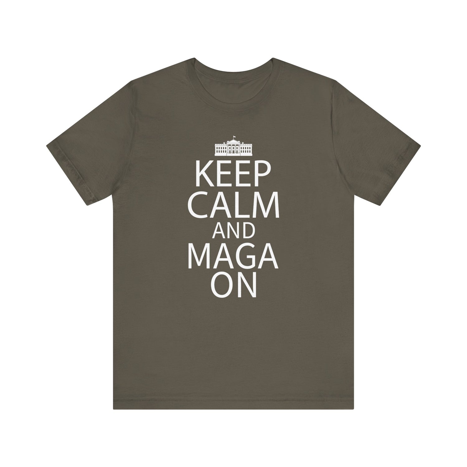 KEEP CALM MAGA ON Unisex Jersey Short Sleeve Tee