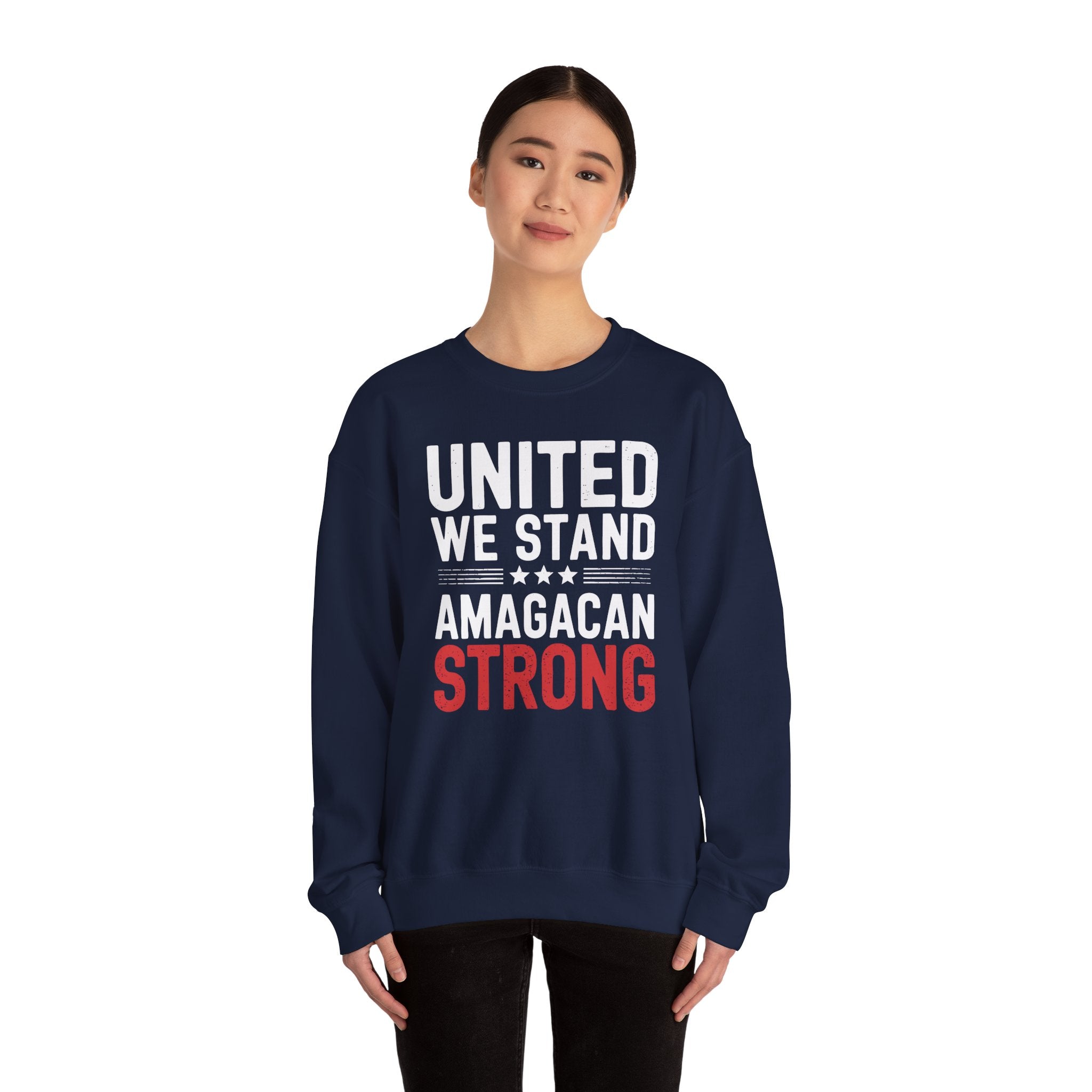 UNITED WE STAND AMAGACAN STRONG Unisex Heavy Blend™ Crewneck Sweatshirt