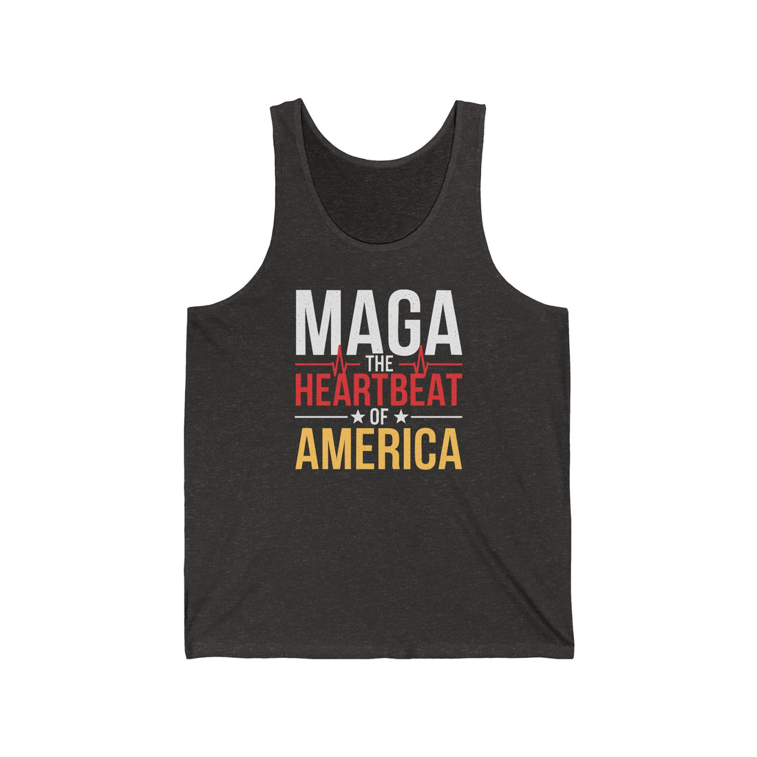 MAGA-THE HEARTBEAT OF AMERICA Unisex Jersey Tank