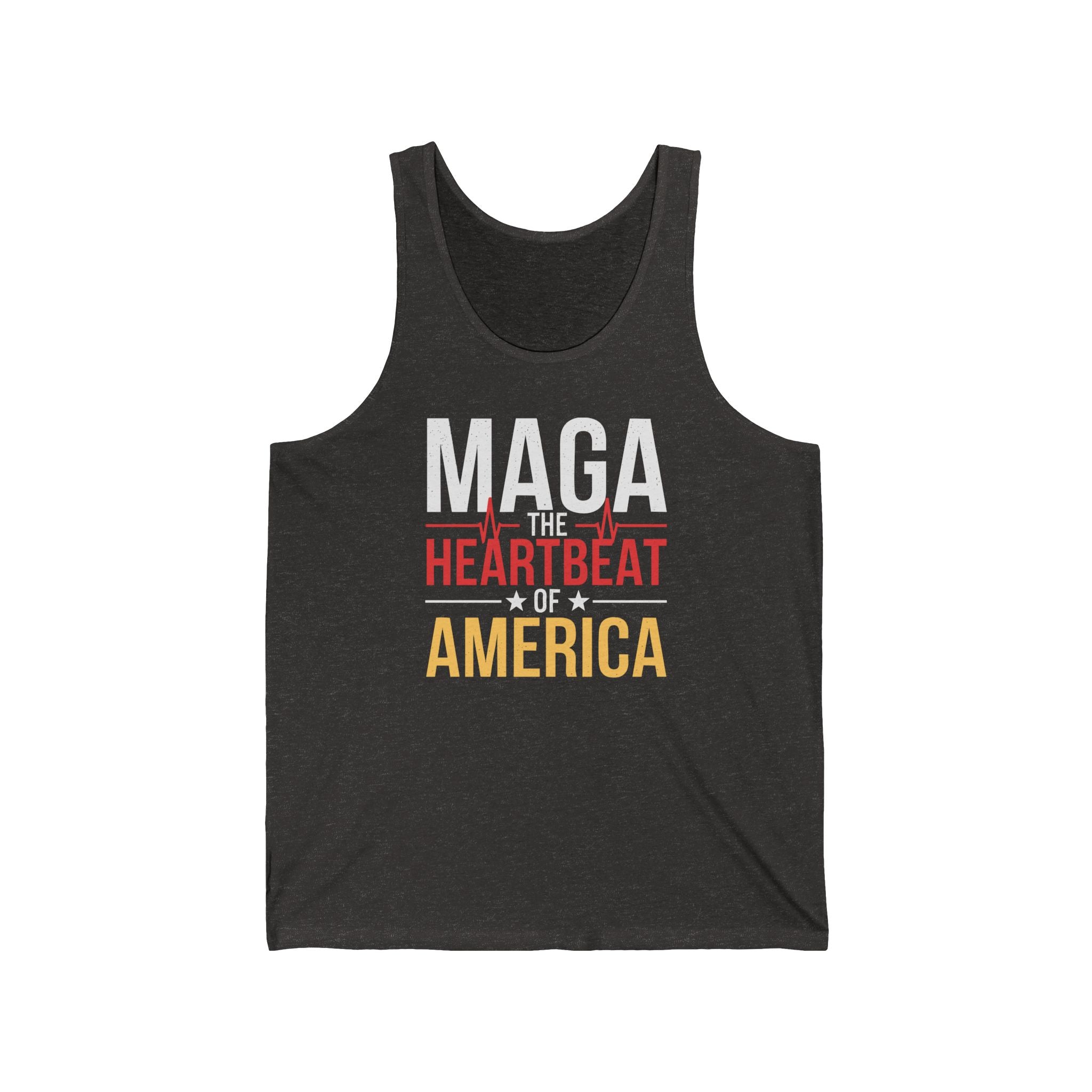 MAGA-THE HEARTBEAT OF AMERICA Unisex Jersey Tank