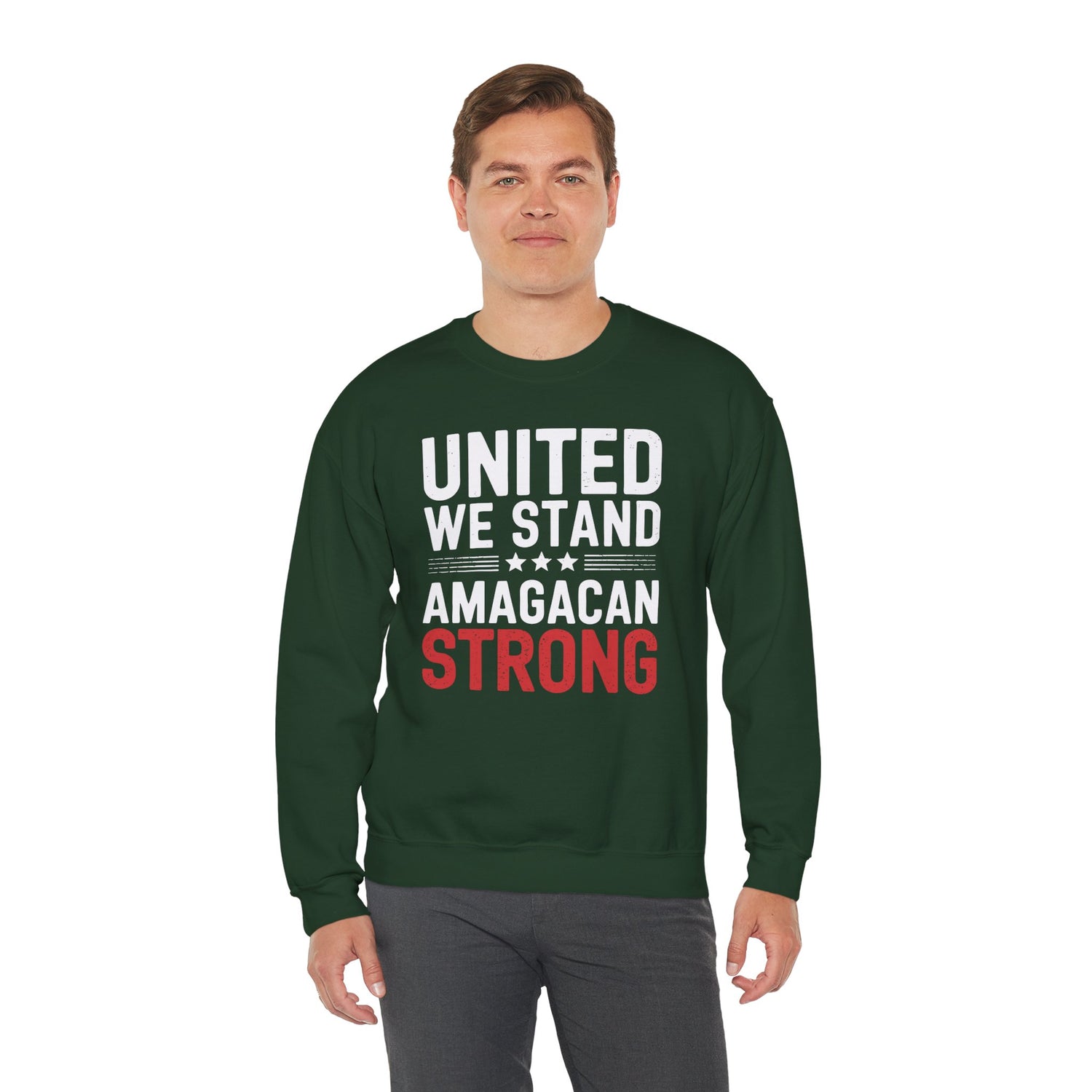 UNITED WE STAND AMAGACAN STRONG Unisex Heavy Blend™ Crewneck Sweatshirt