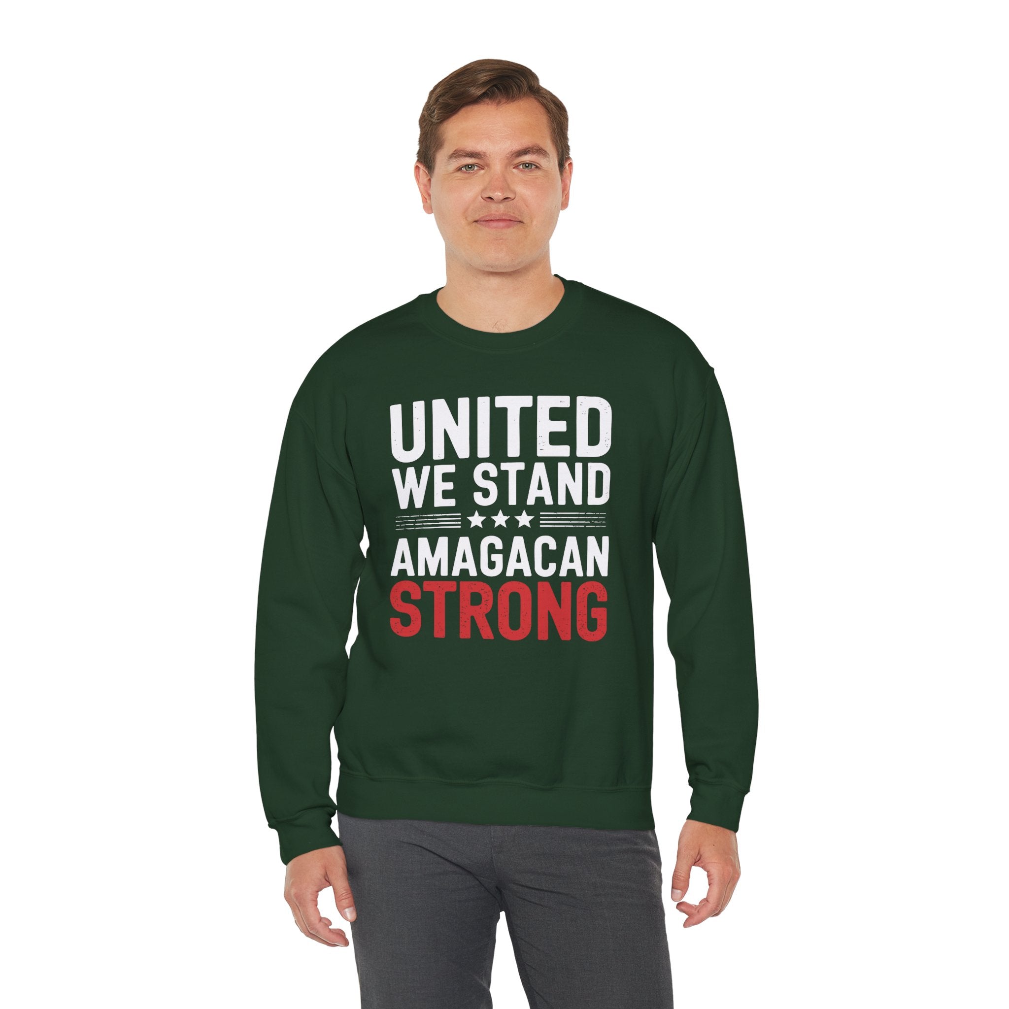 UNITED WE STAND AMAGACAN STRONG Unisex Heavy Blend™ Crewneck Sweatshirt