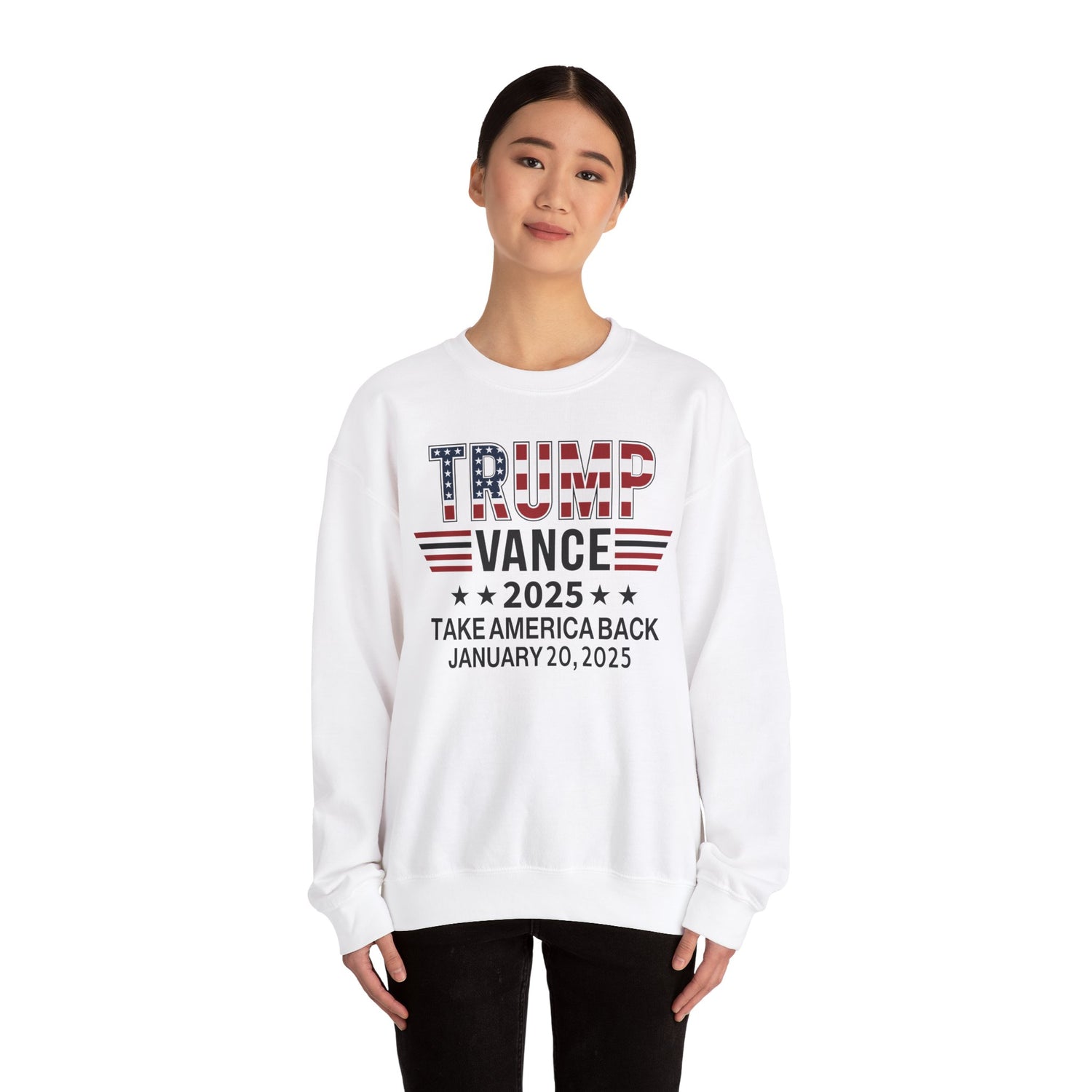 TRUMP VANCE TAKE AMERICA BACK JANUARY 2025 INAUGURATION Unisex Heavy Blend™ Crewneck Sweatshirt