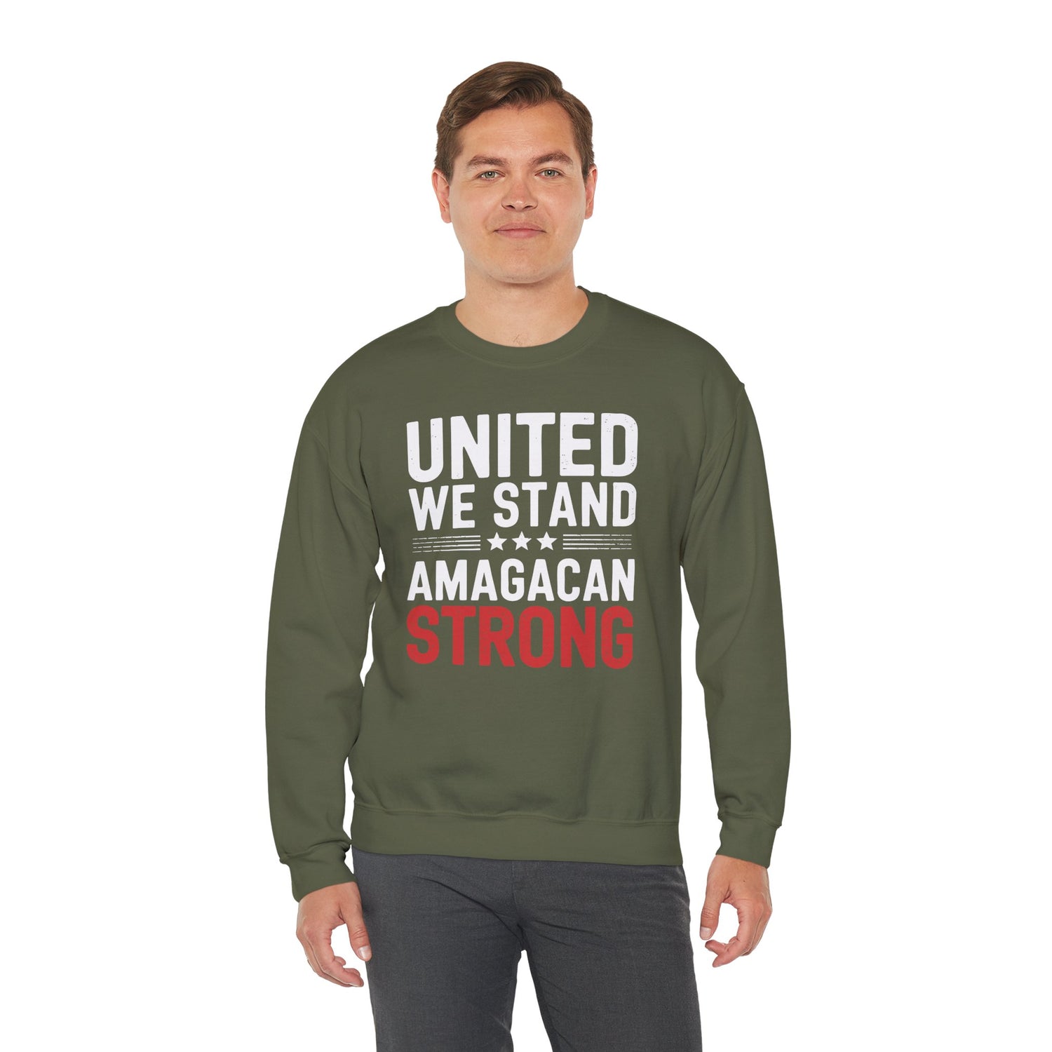 UNITED WE STAND AMAGACAN STRONG Unisex Heavy Blend™ Crewneck Sweatshirt