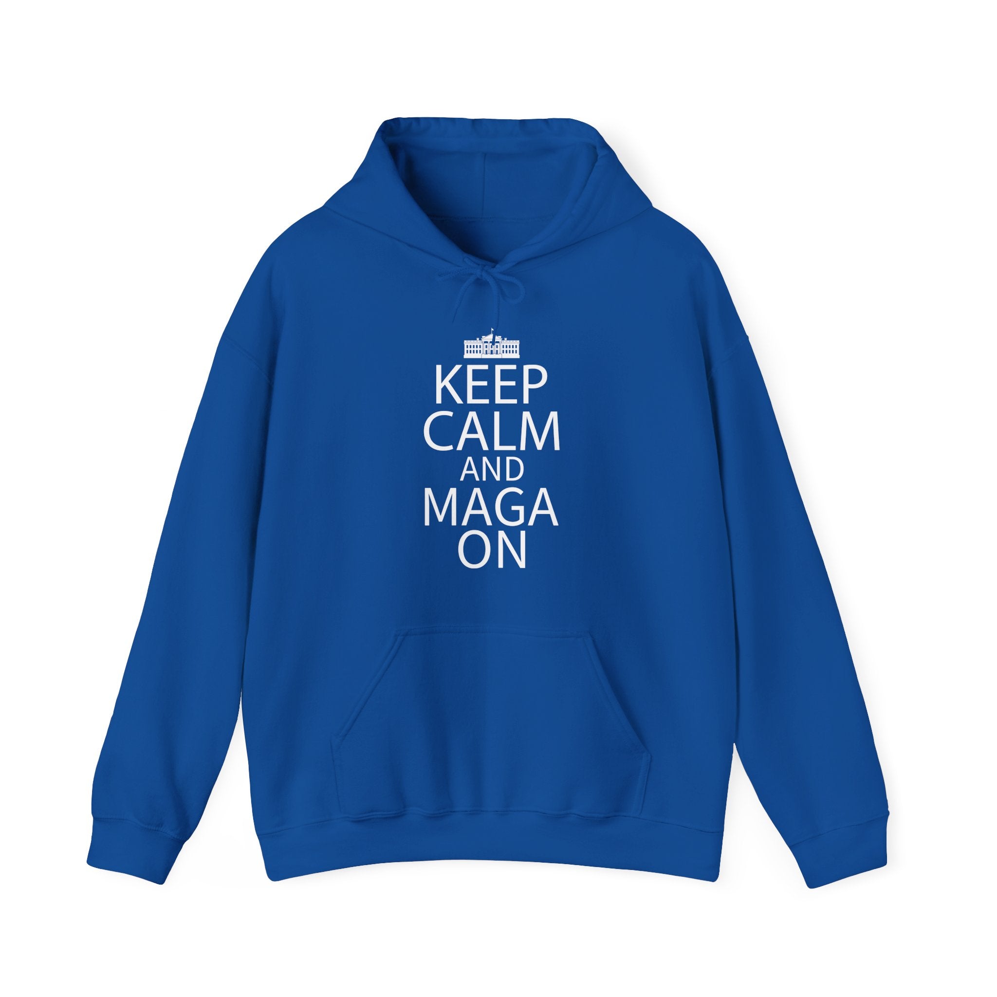 Keep Calm and MAGA On Cozy Heavy Blend Unisex Men Women Hoody