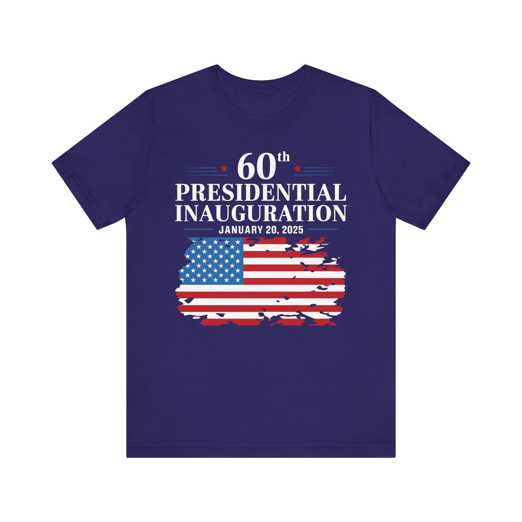 TRUMP VANCE 60TH PRESIDENTIAL INAUGURATION COMMEMORATIVE Unisex Jersey Short Sleeve Tee