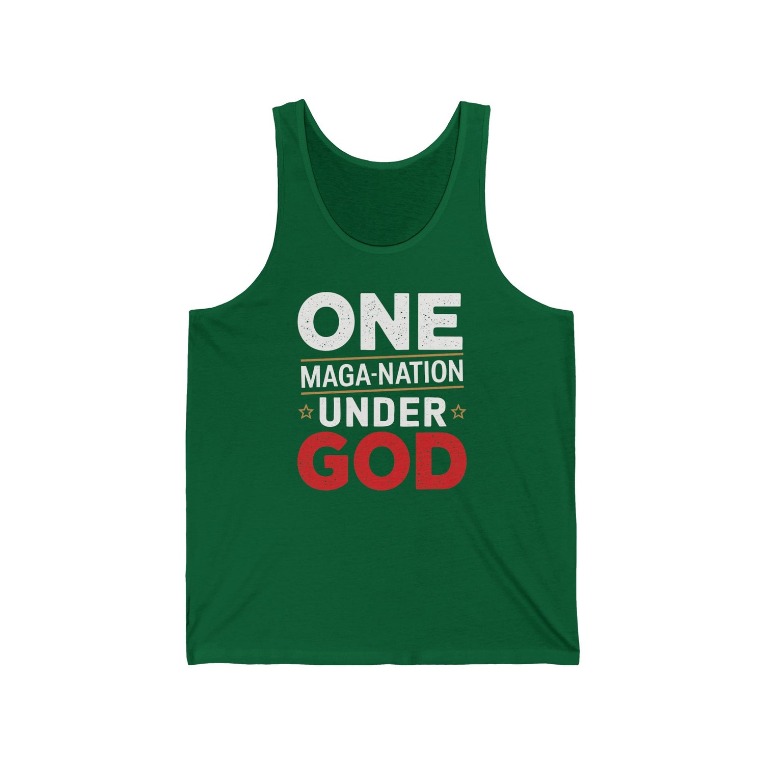 ONE MAGA NATION UNDER GOD Unisex Jersey Tank