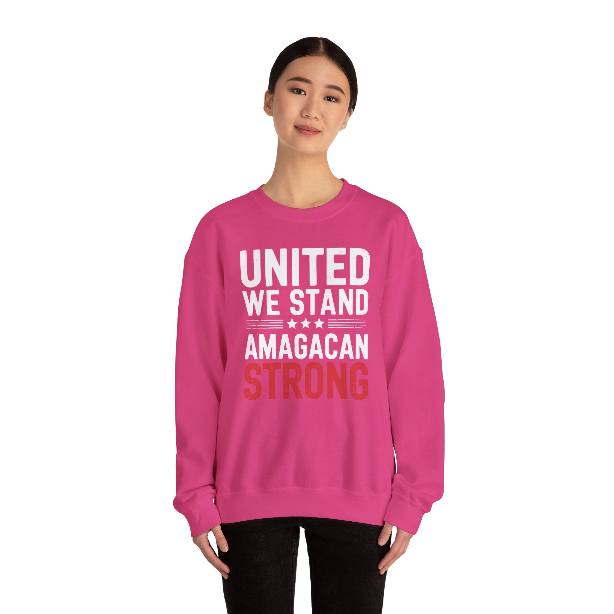 UNITED WE STAND AMAGACAN STRONG Unisex Heavy Blend™ Crewneck Sweatshirt