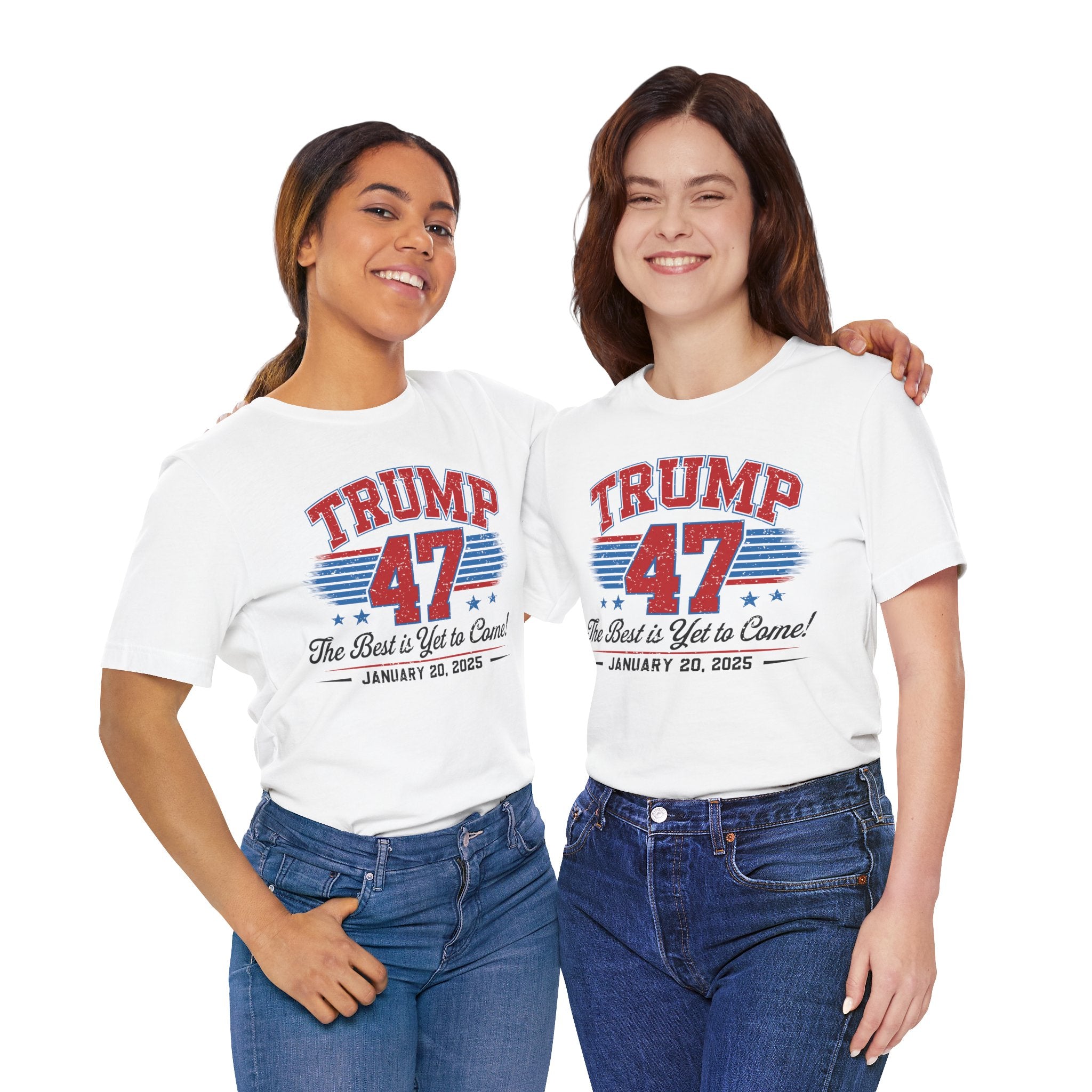 TRUMP THE BEST IS YET TO COME-COMMEMORATIVE INAUGURATION Unisex Jersey Short Sleeve Tee