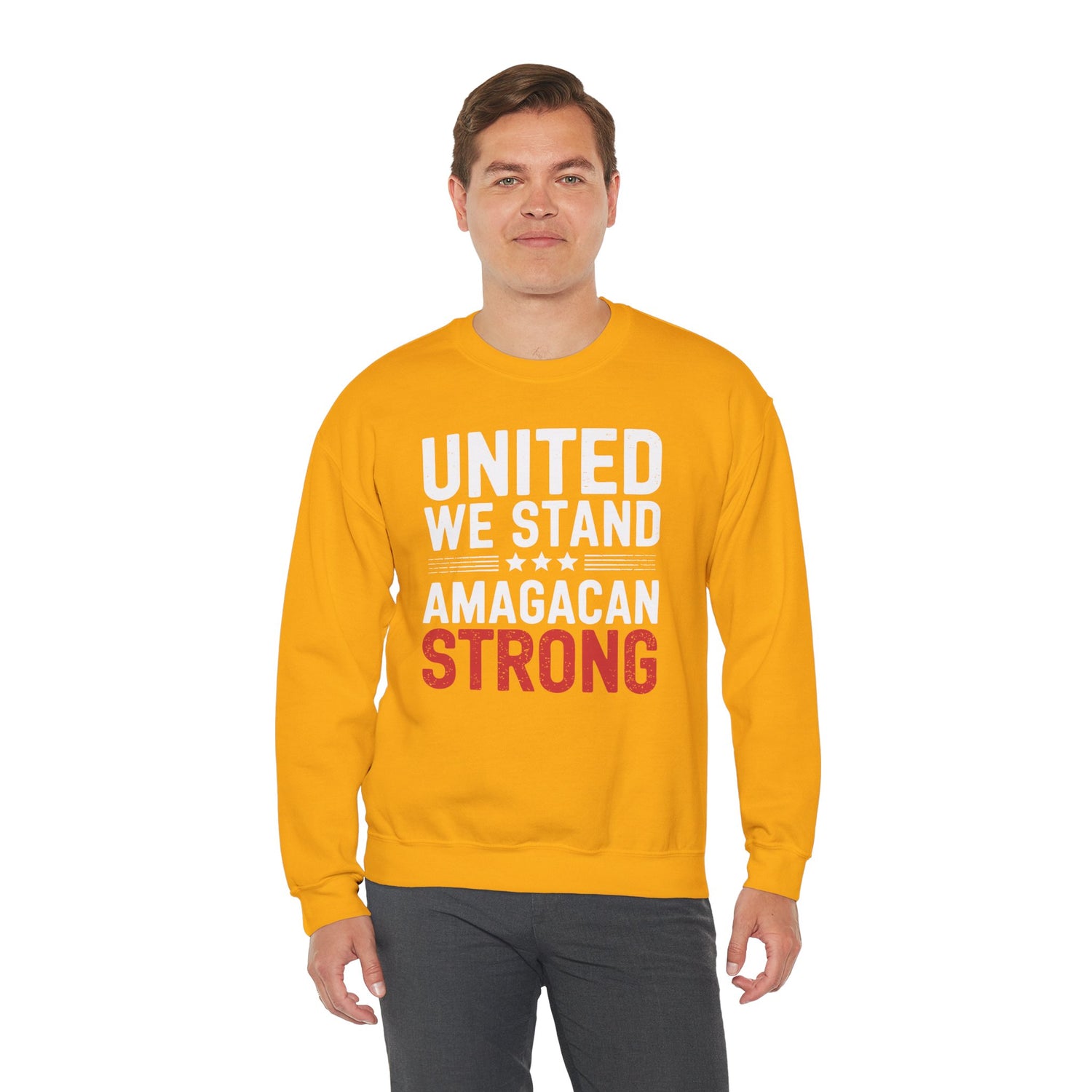 UNITED WE STAND AMAGACAN STRONG Unisex Heavy Blend™ Crewneck Sweatshirt