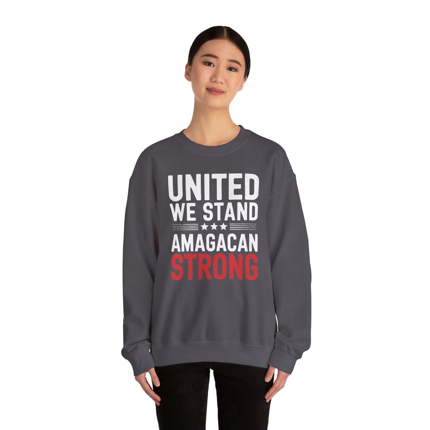 UNITED WE STAND AMAGACAN STRONG Unisex Heavy Blend™ Crewneck Sweatshirt