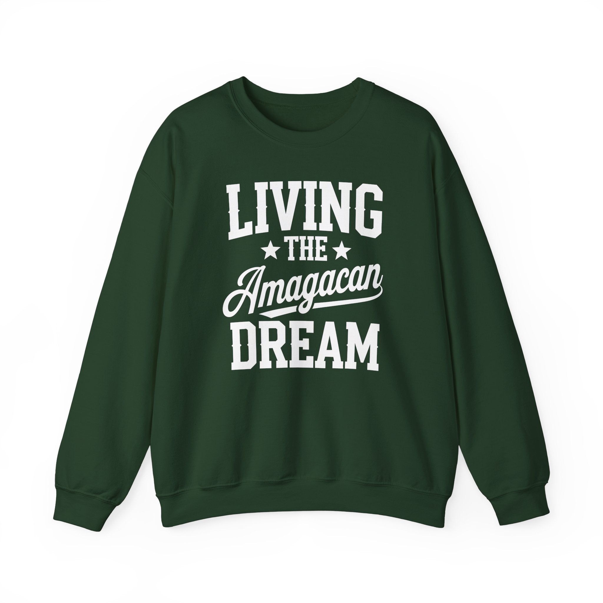 LIVING THE AMAGACAN DREAM-Unisex Heavy Blend™ Crewneck Sweatshirt