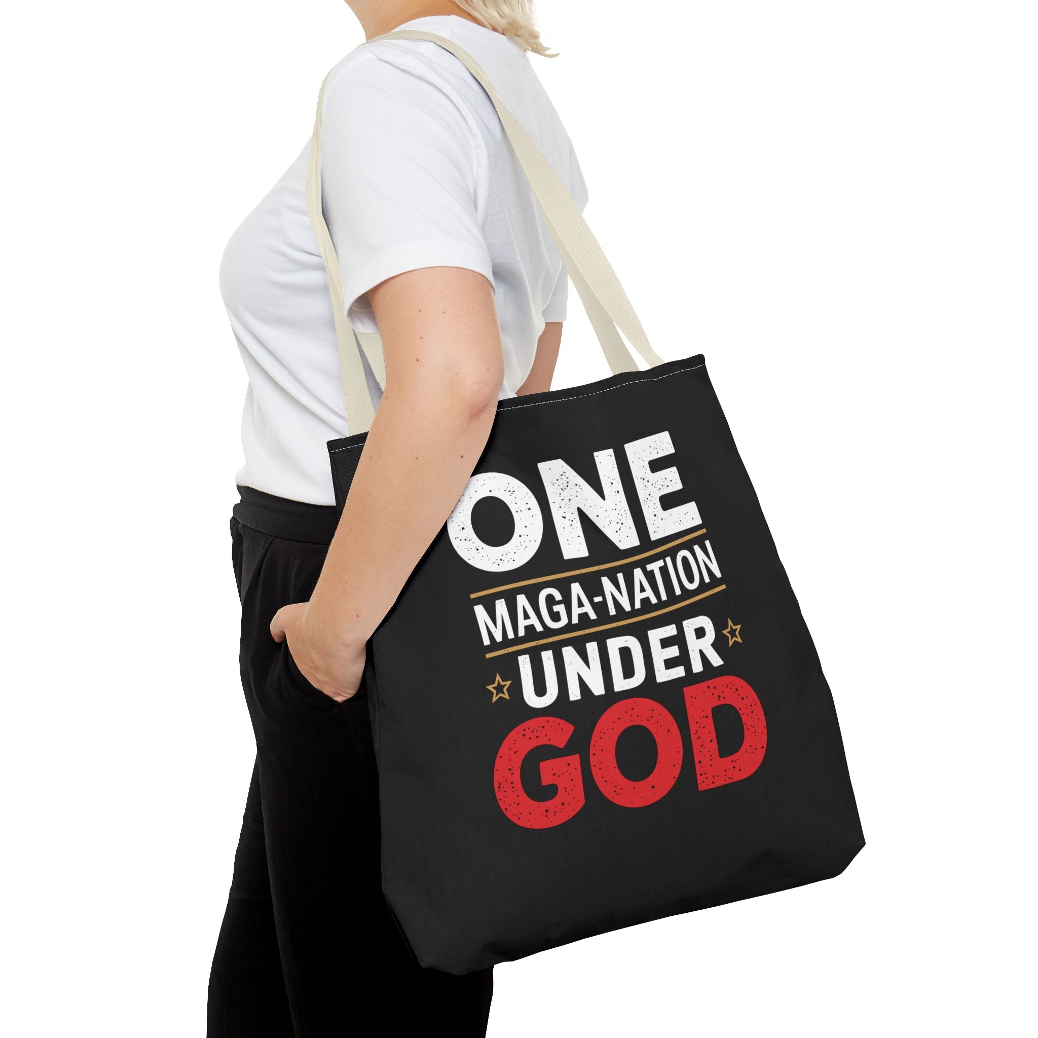 ONE-MAGA NATION UNDER GOD Tote Bag (AOP)