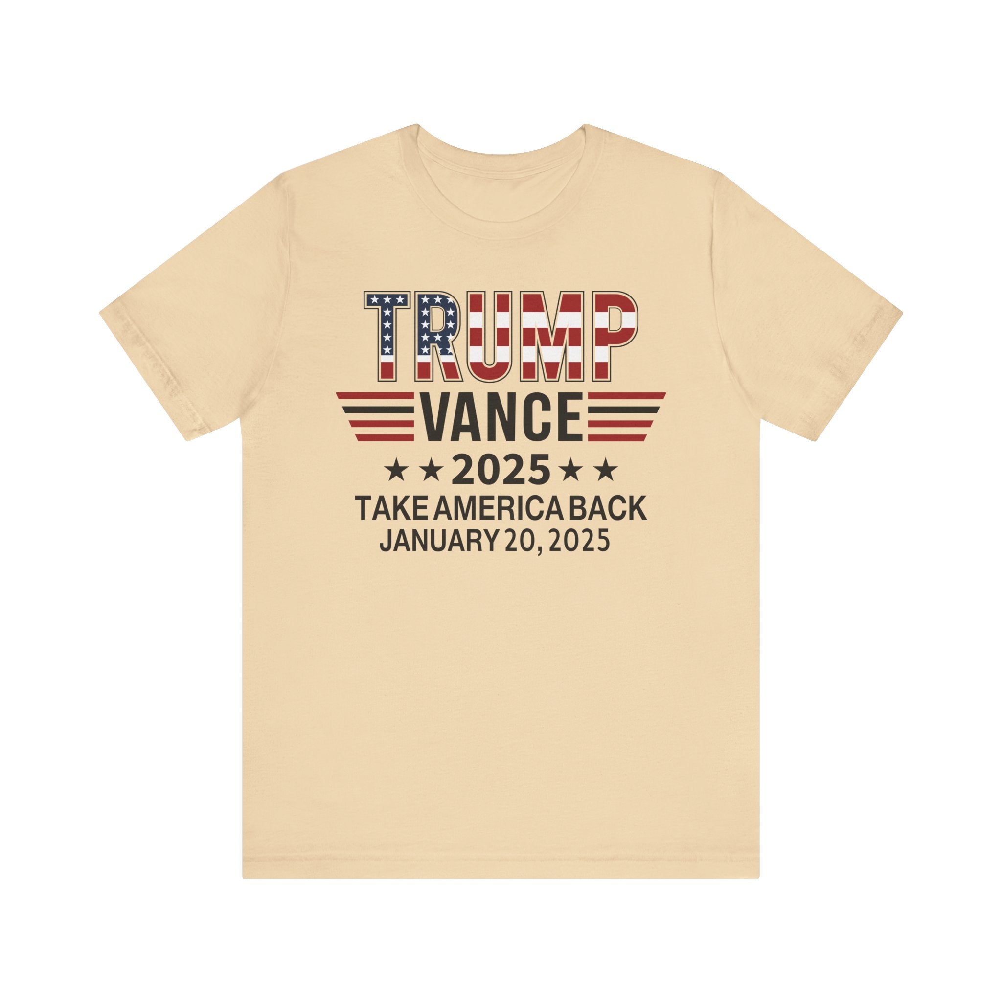 TRUMP VANCE TAKE AMERICA BACK 2025 COMMEMORATIVE INAUGURATION Unisex Jersey Short Sleeve Tee
