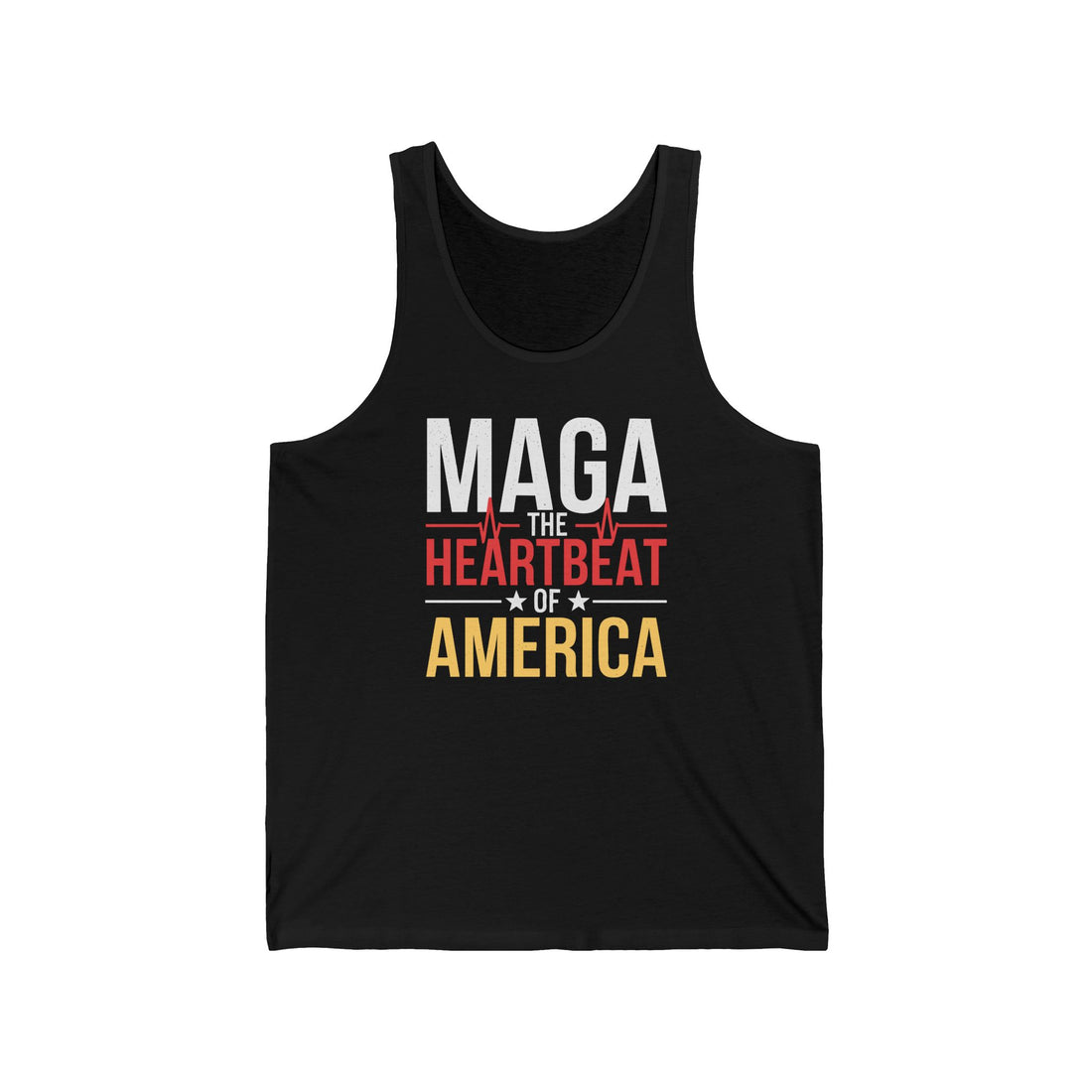 MAGA-THE HEARTBEAT OF AMERICA Unisex Jersey Tank
