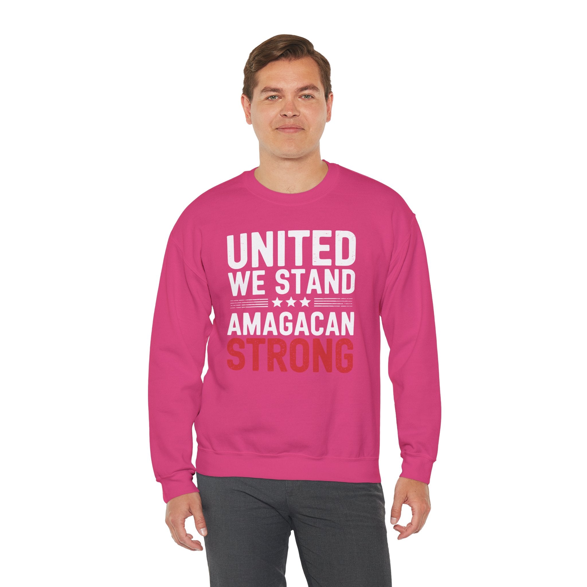 UNITED WE STAND AMAGACAN STRONG Unisex Heavy Blend™ Crewneck Sweatshirt
