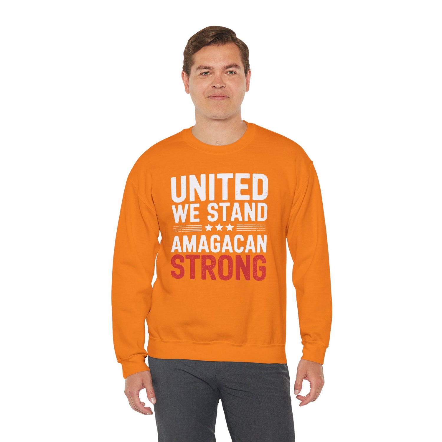 UNITED WE STAND AMAGACAN STRONG Unisex Heavy Blend™ Crewneck Sweatshirt