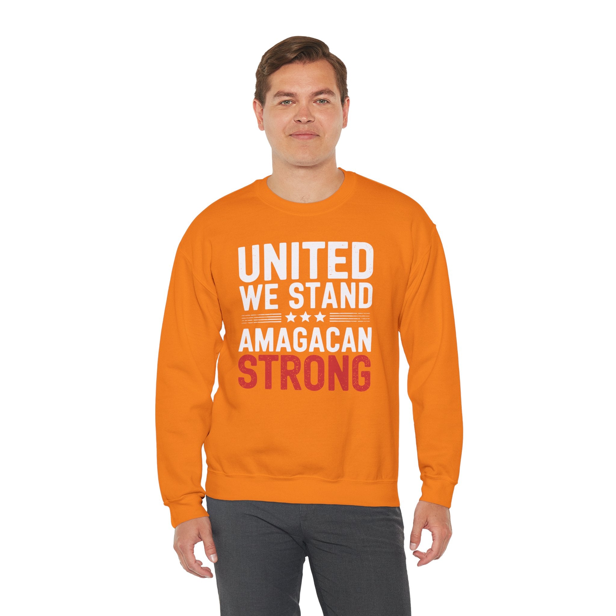 UNITED WE STAND AMAGACAN STRONG Unisex Heavy Blend™ Crewneck Sweatshirt