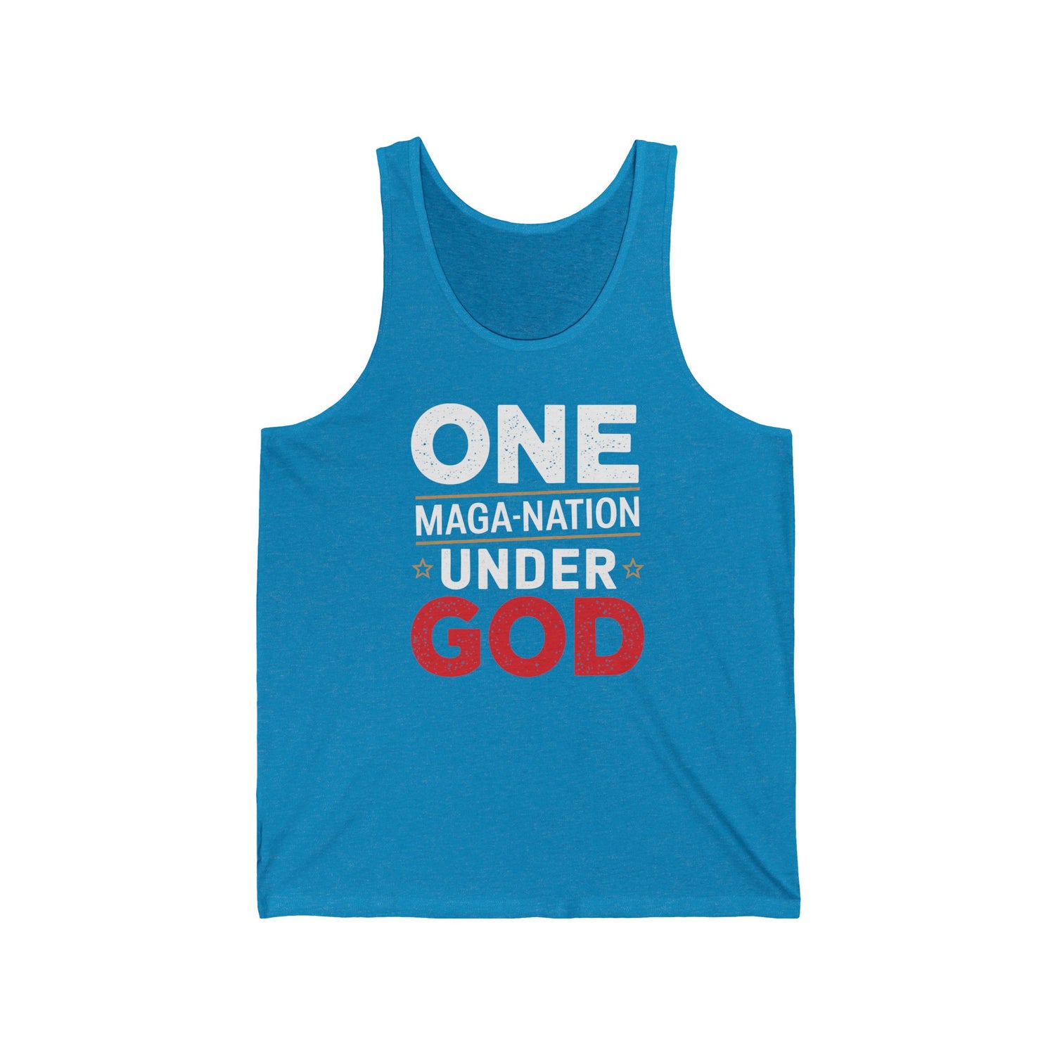 ONE MAGA NATION UNDER GOD Unisex Jersey Tank
