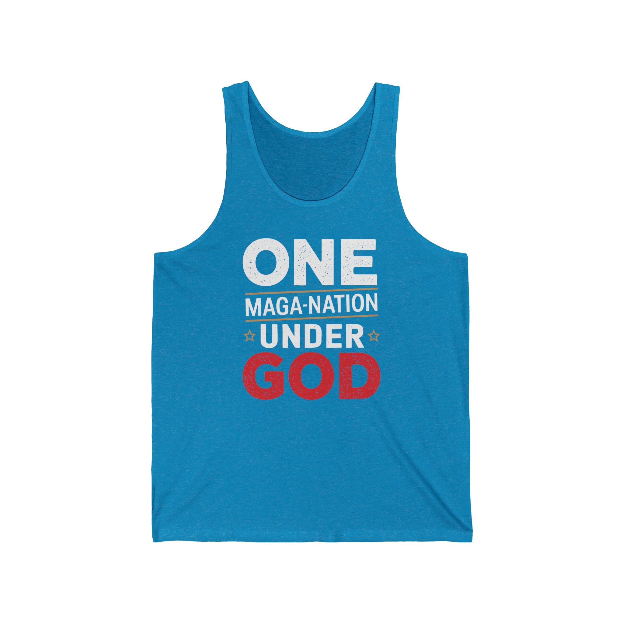 ONE MAGA NATION UNDER GOD Unisex Jersey Tank