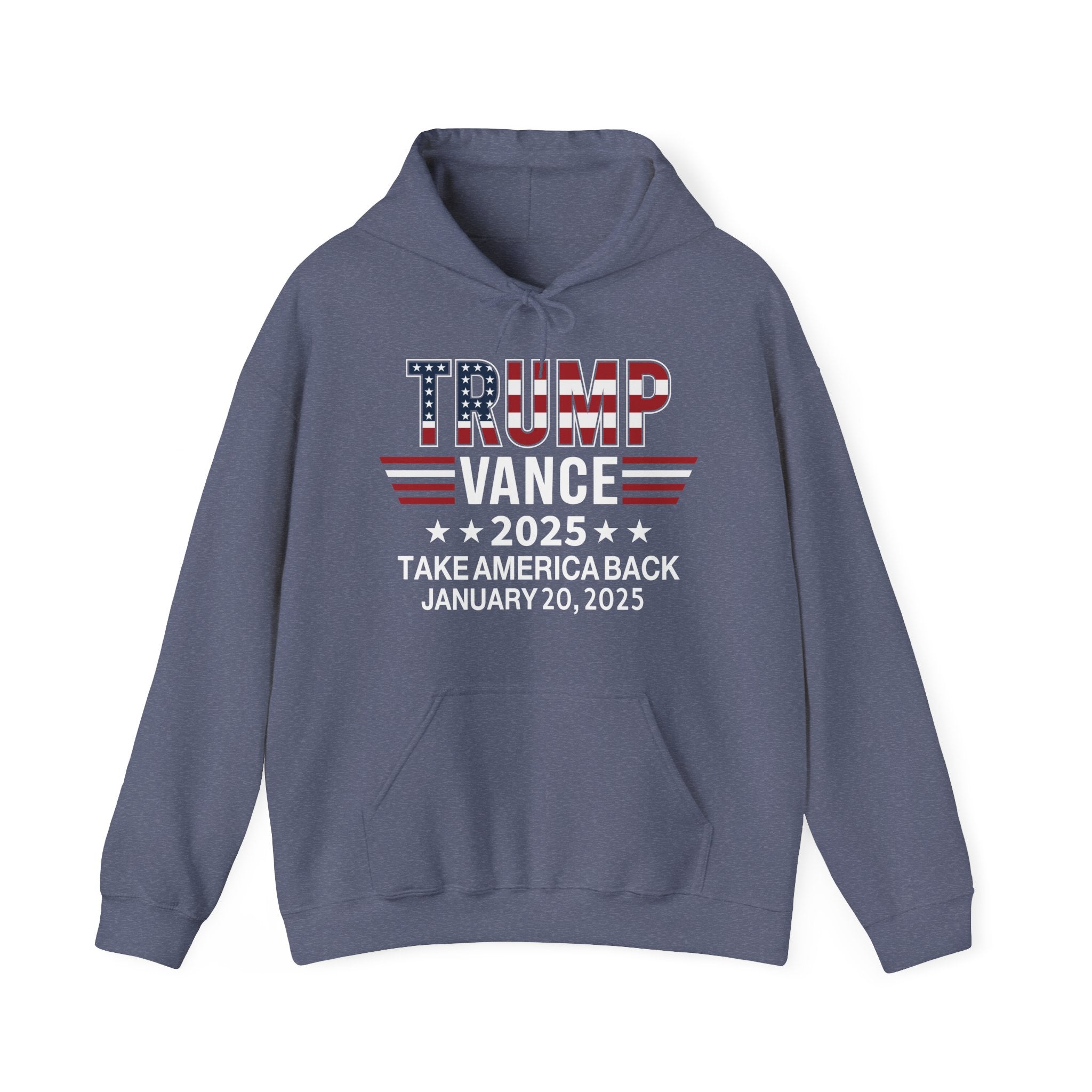 TRUMP VANCE TAKE AMERICA BACK 2025 INAUGURATION MEN WOMEN Unisex Heavy Blend™ Hooded Sweatshirt