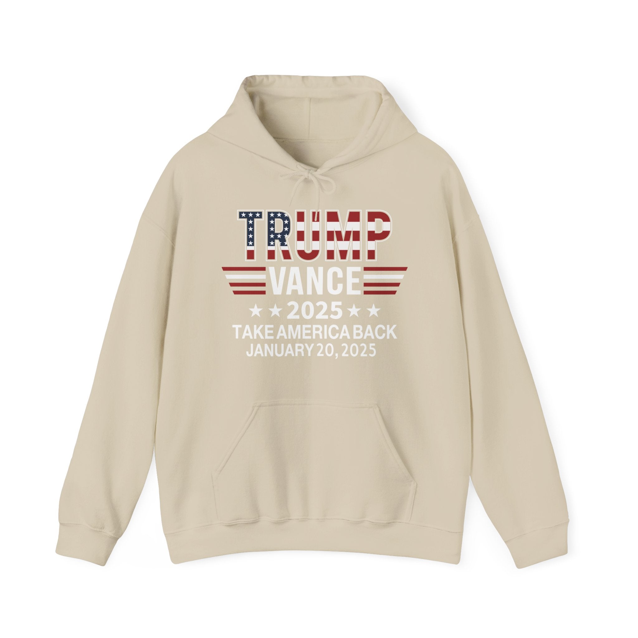 TRUMP VANCE TAKE AMERICA BACK 2025 INAUGURATION MEN WOMEN Unisex Heavy Blend™ Hooded Sweatshirt