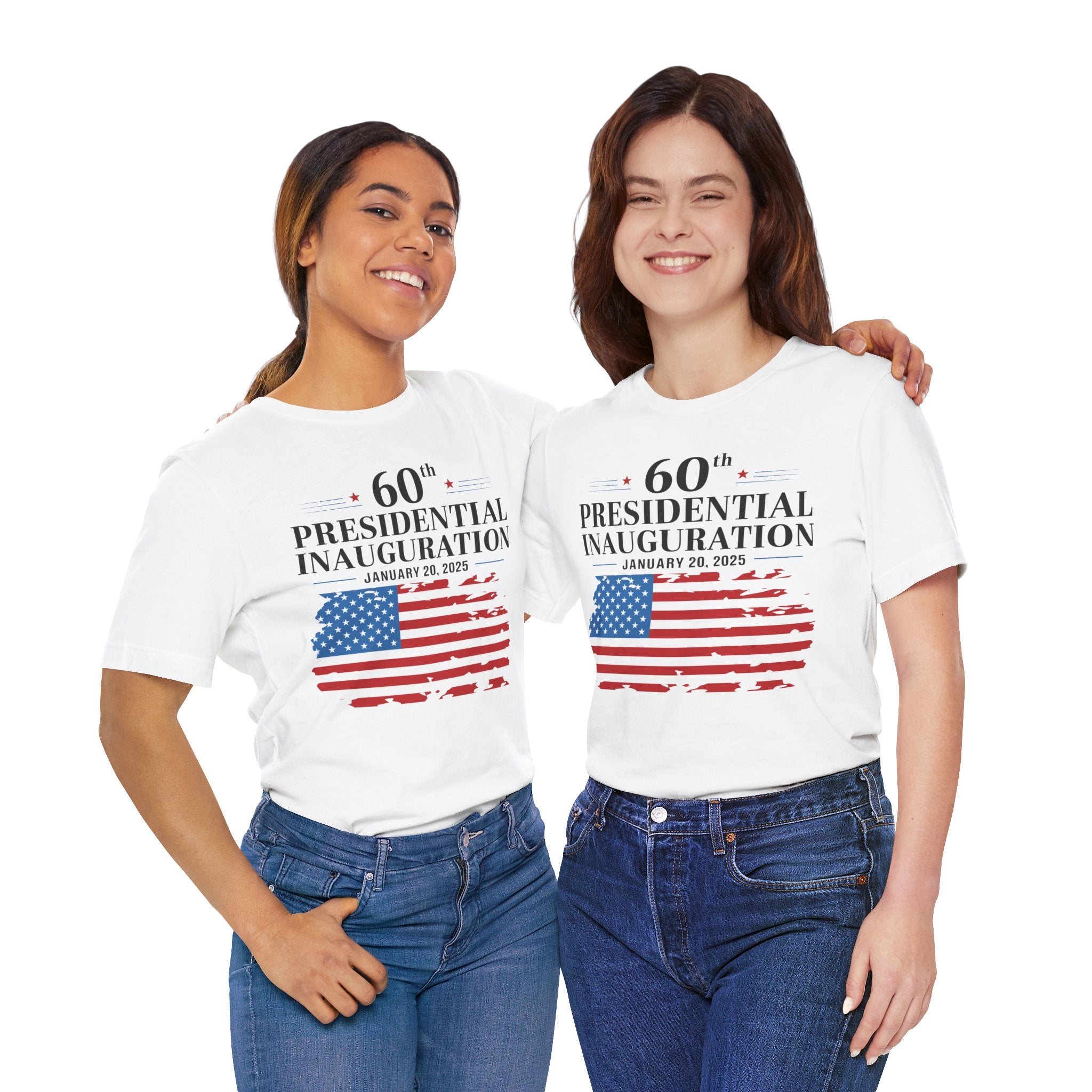 TRUMP VANCE 60TH PRESIDENTIAL INAUGURATION COMMEMORATIVE Unisex Jersey Short Sleeve Tee