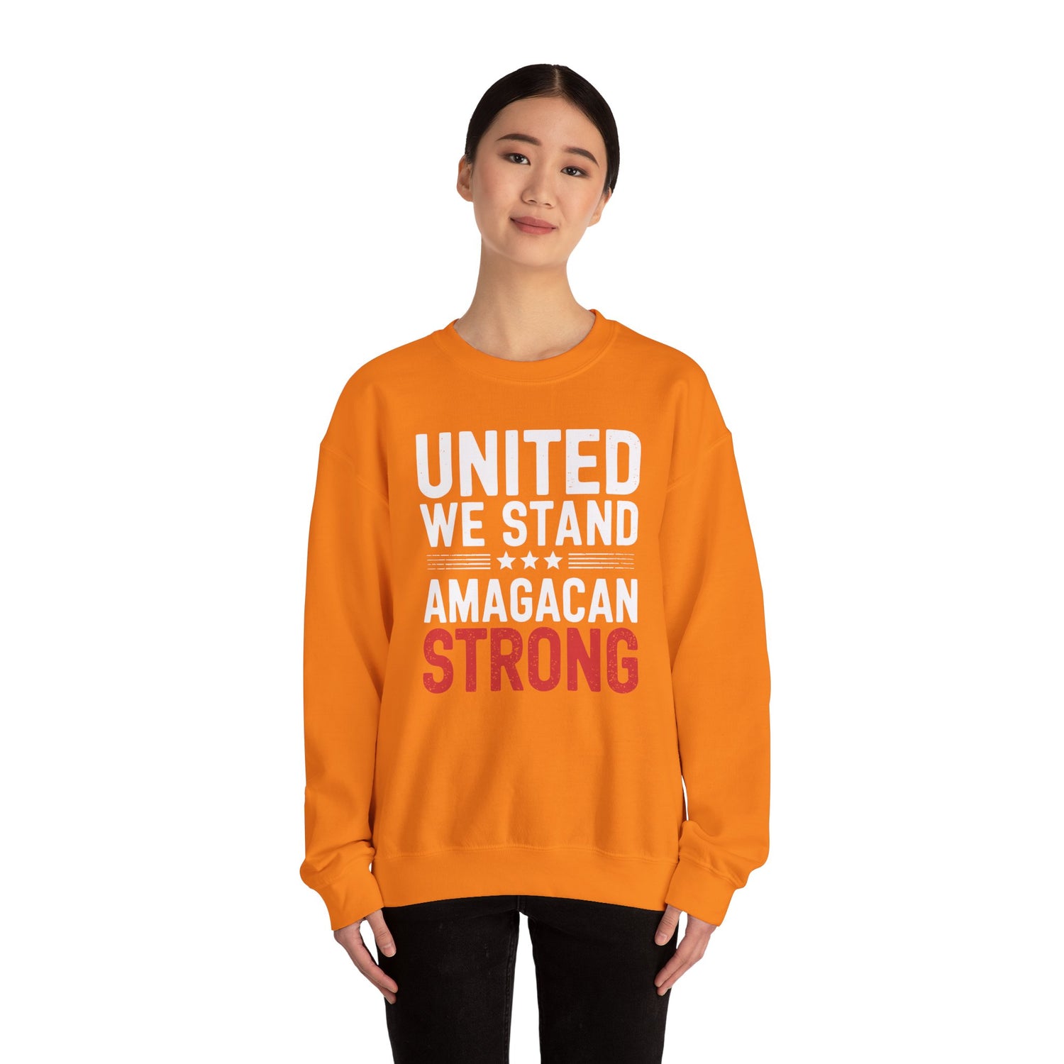 UNITED WE STAND AMAGACAN STRONG Unisex Heavy Blend™ Crewneck Sweatshirt
