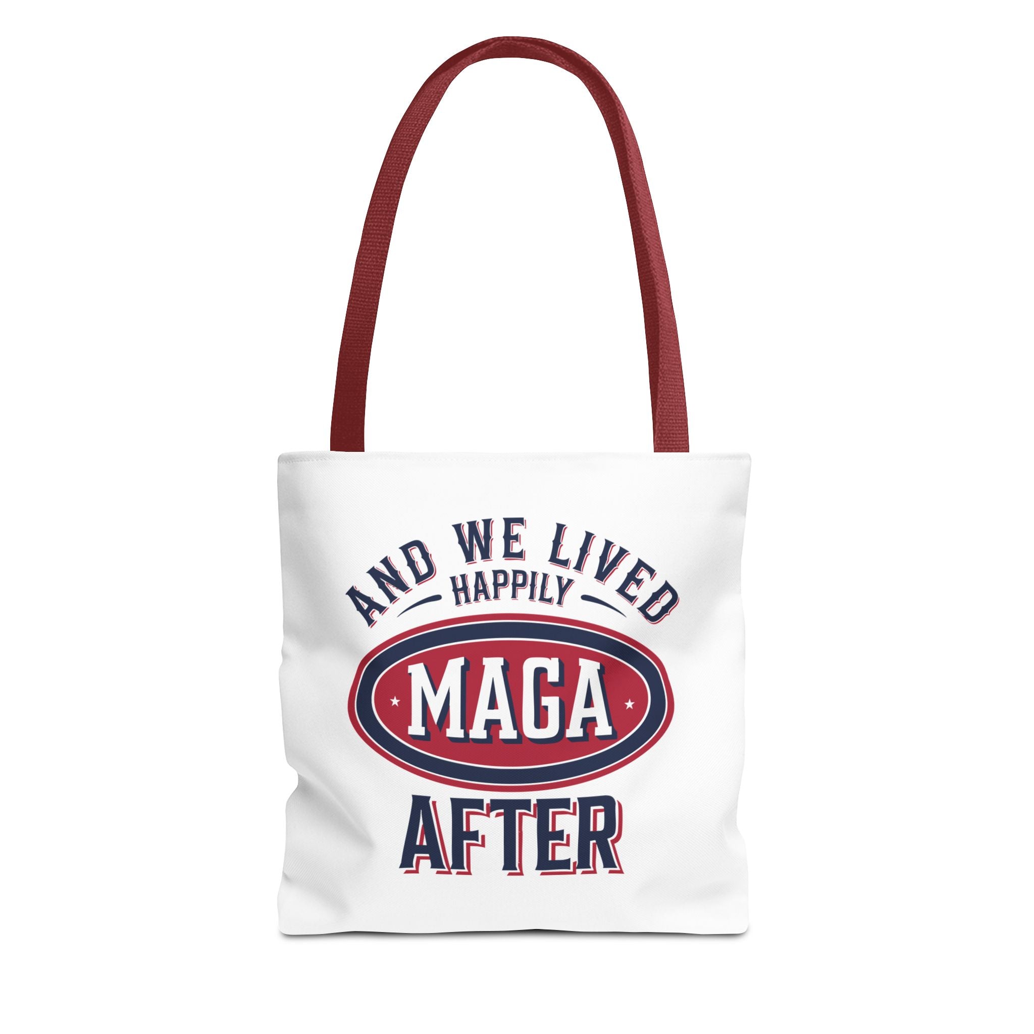 AND WE LIVED HAPPILY MAGA AFTER Tote Bag (AOP)